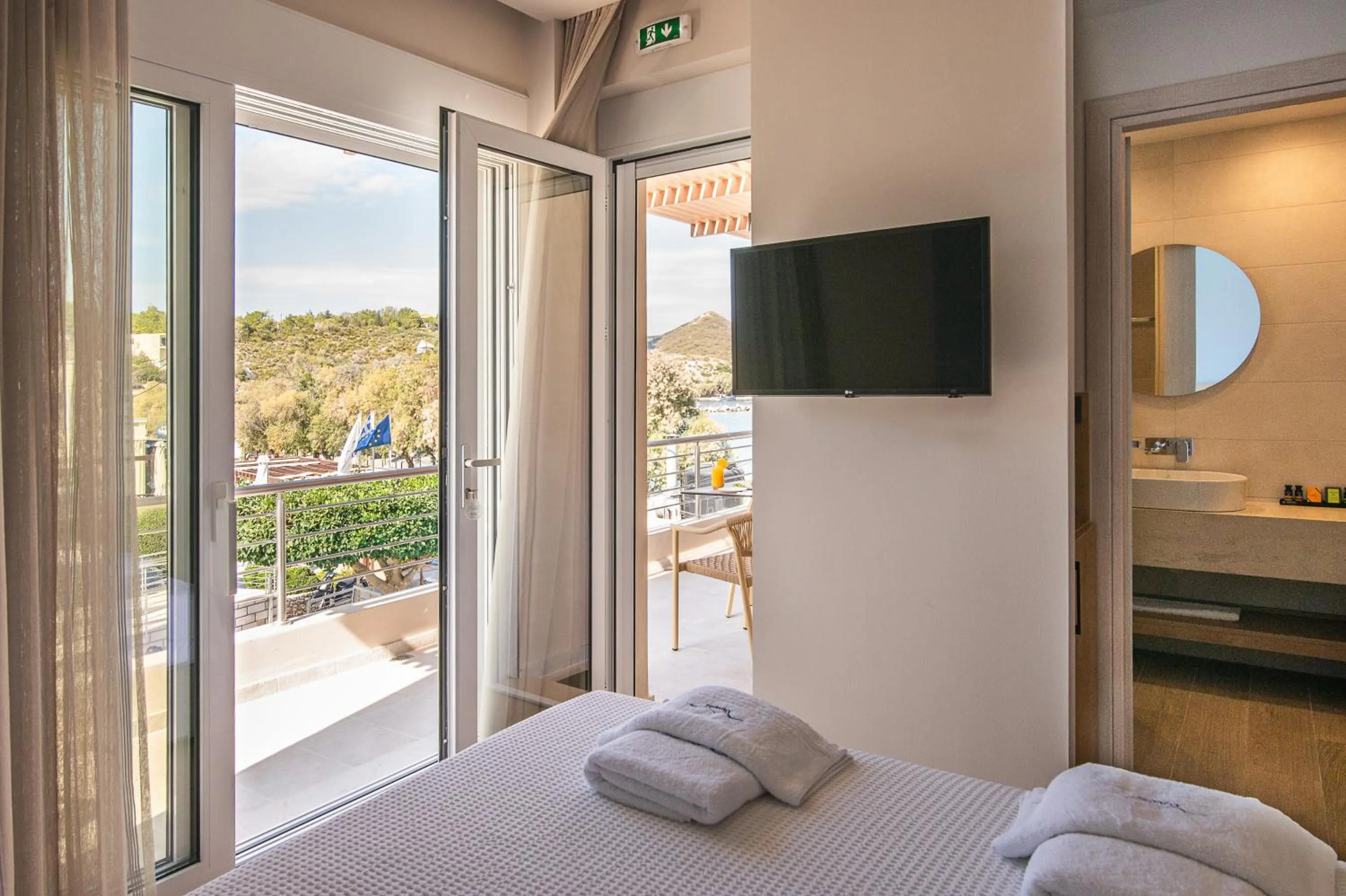 Bedroom, Bed in Almiriki Chios Rooms & Apartments