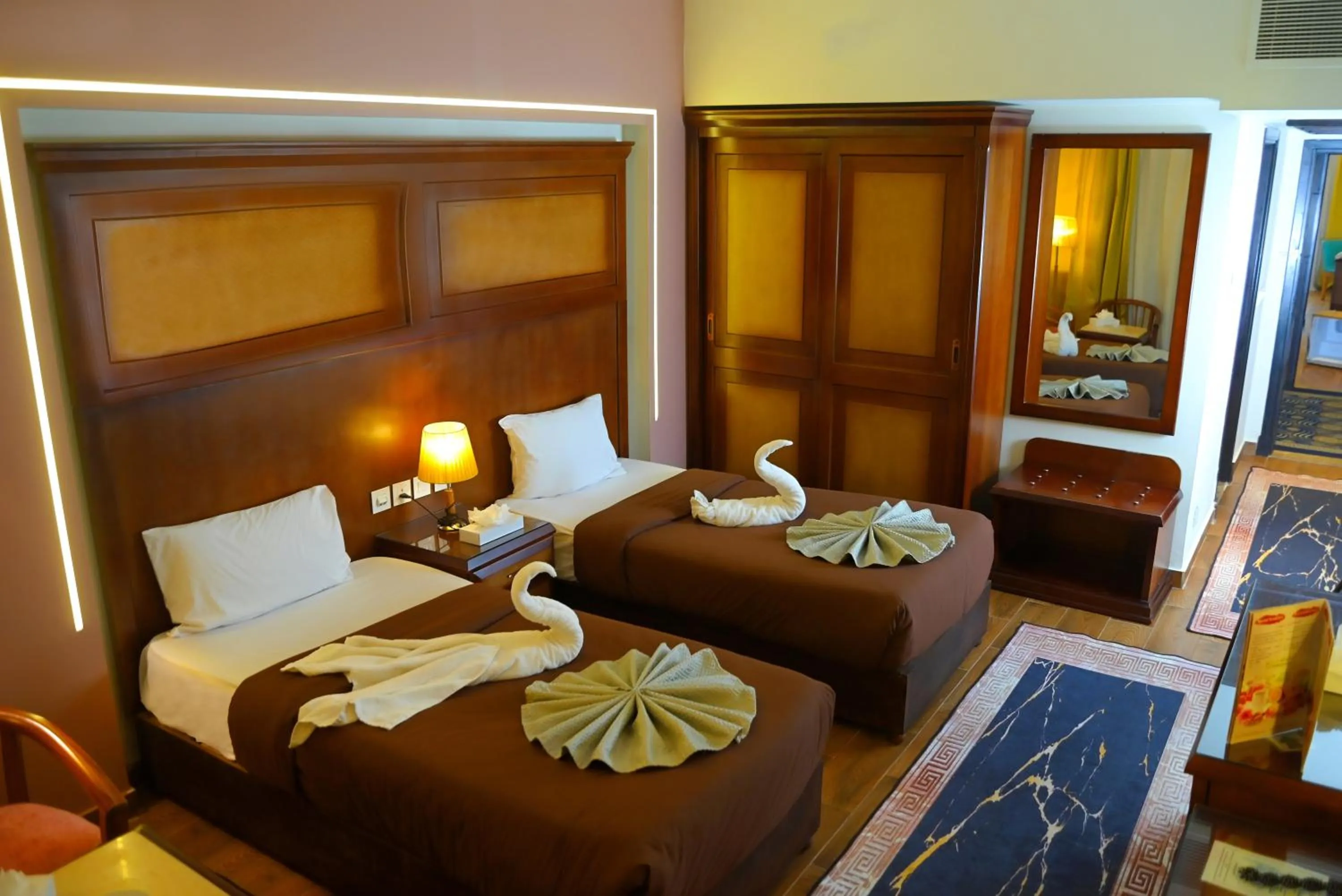 Bed in Cleopatra Hotel