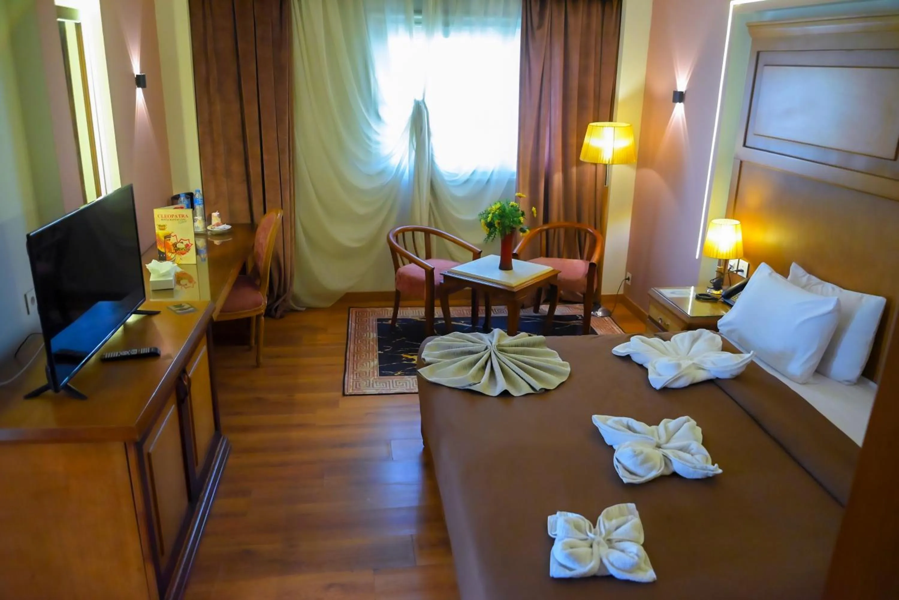 Bed in Cleopatra Hotel