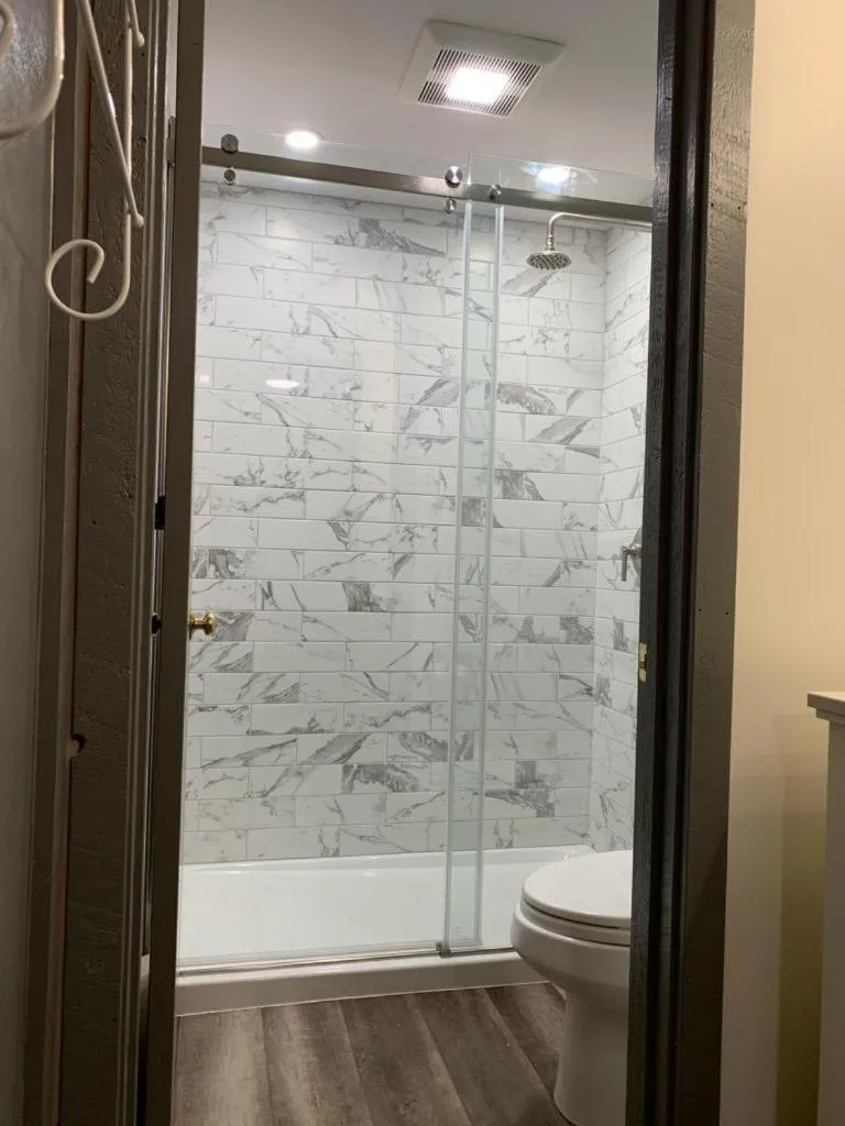 Shower in Ski in/out Spruce Glen Townhomes on Great Eastern Trail