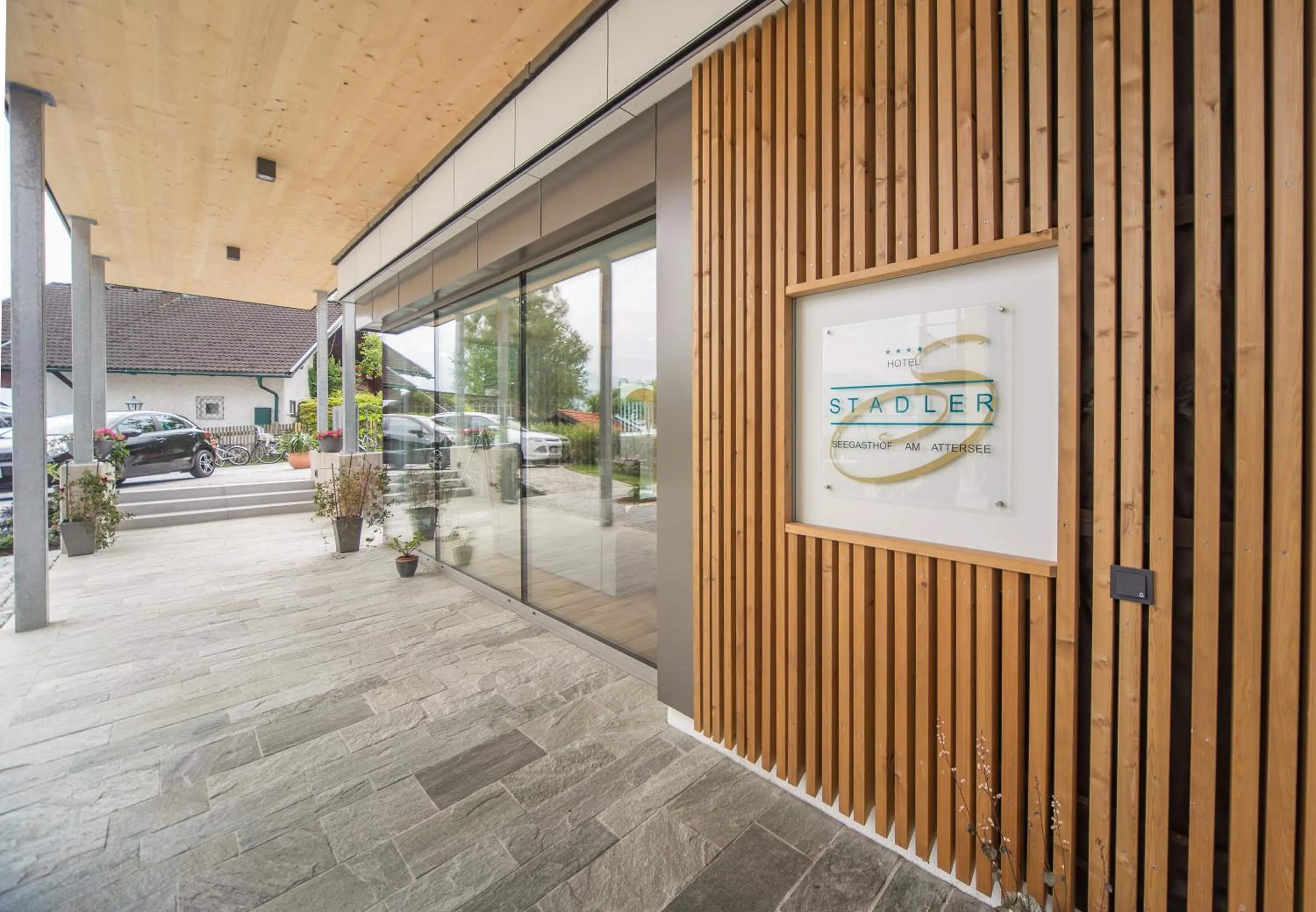 Facade/entrance in Hotel Stadler am Attersee
