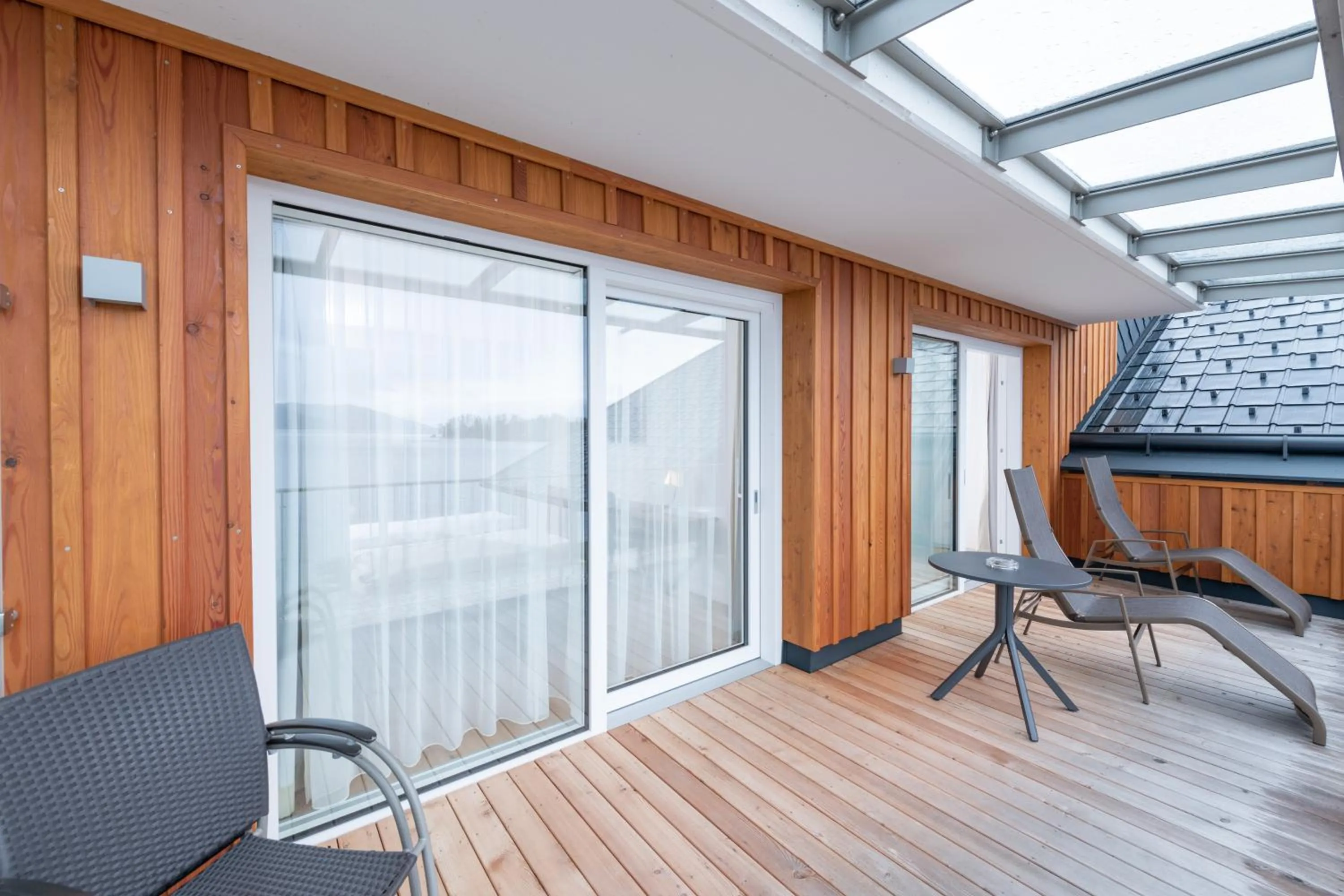 Balcony/Terrace in Hotel Stadler am Attersee