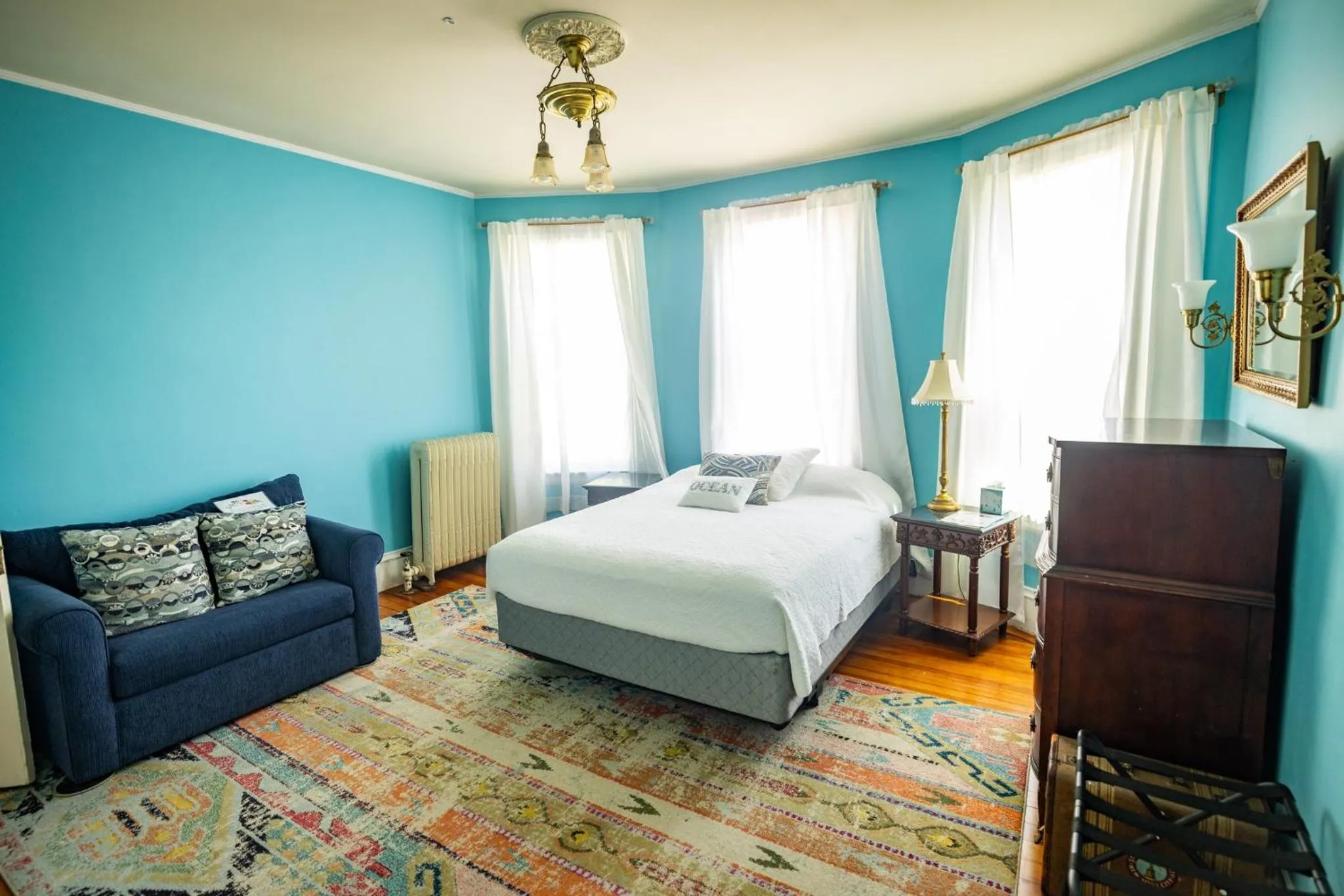 Bed in The Gregory House - A Maine Victorian Mansion