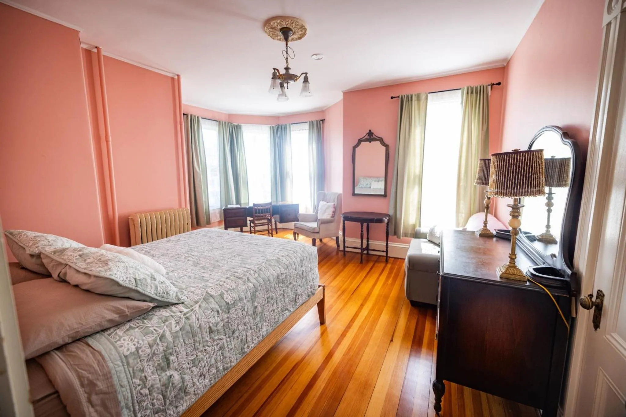 Bed in The Gregory House - A Maine Victorian Mansion