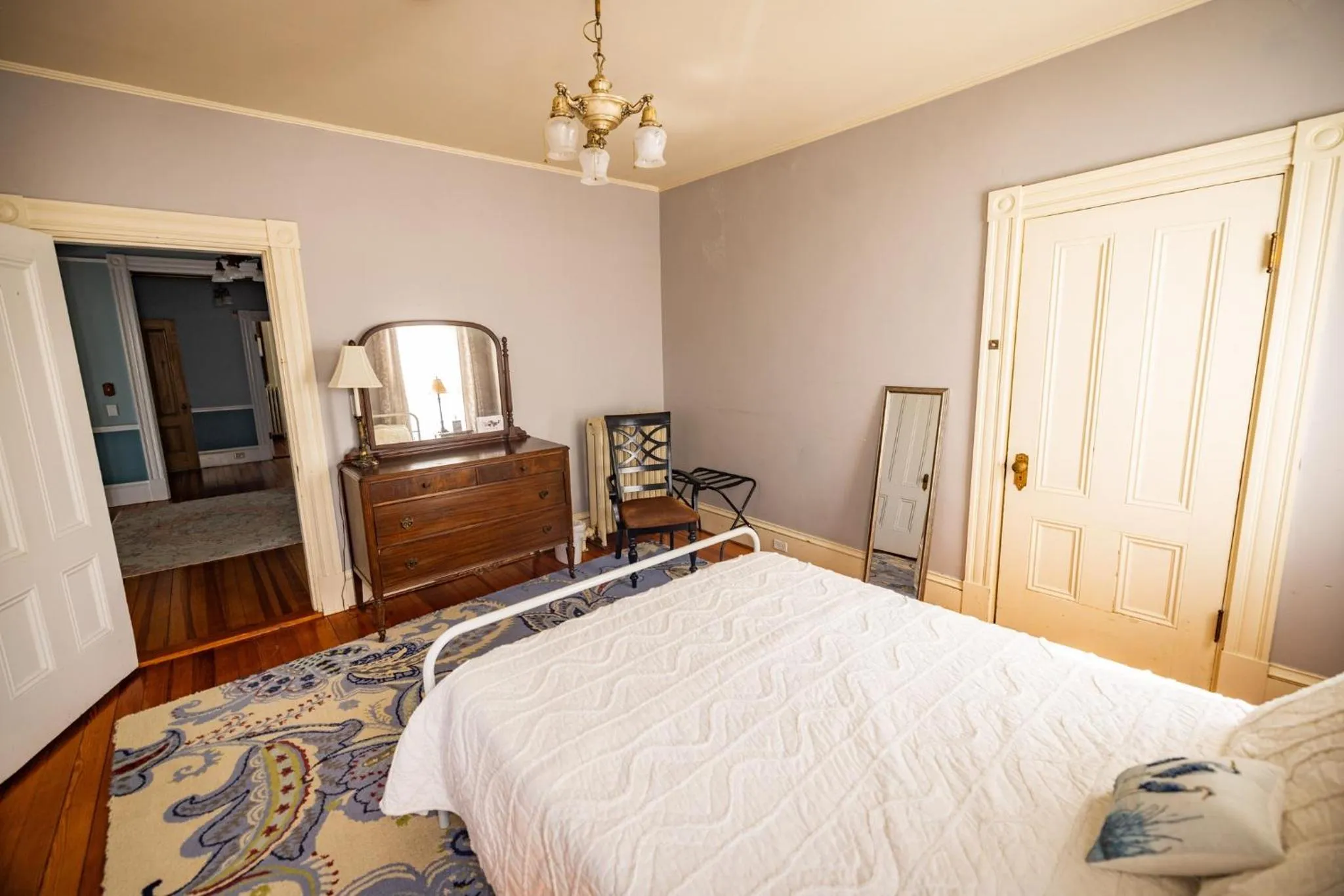 Bed in The Gregory House - A Maine Victorian Mansion