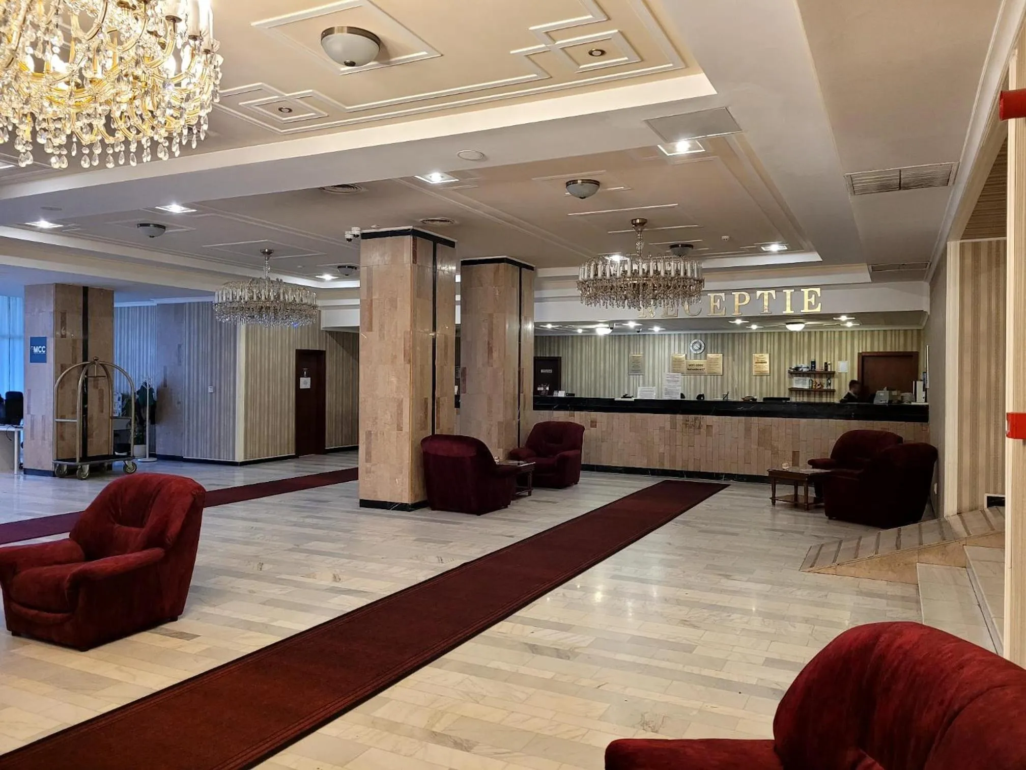 Lobby or reception in Hotel Belvedere