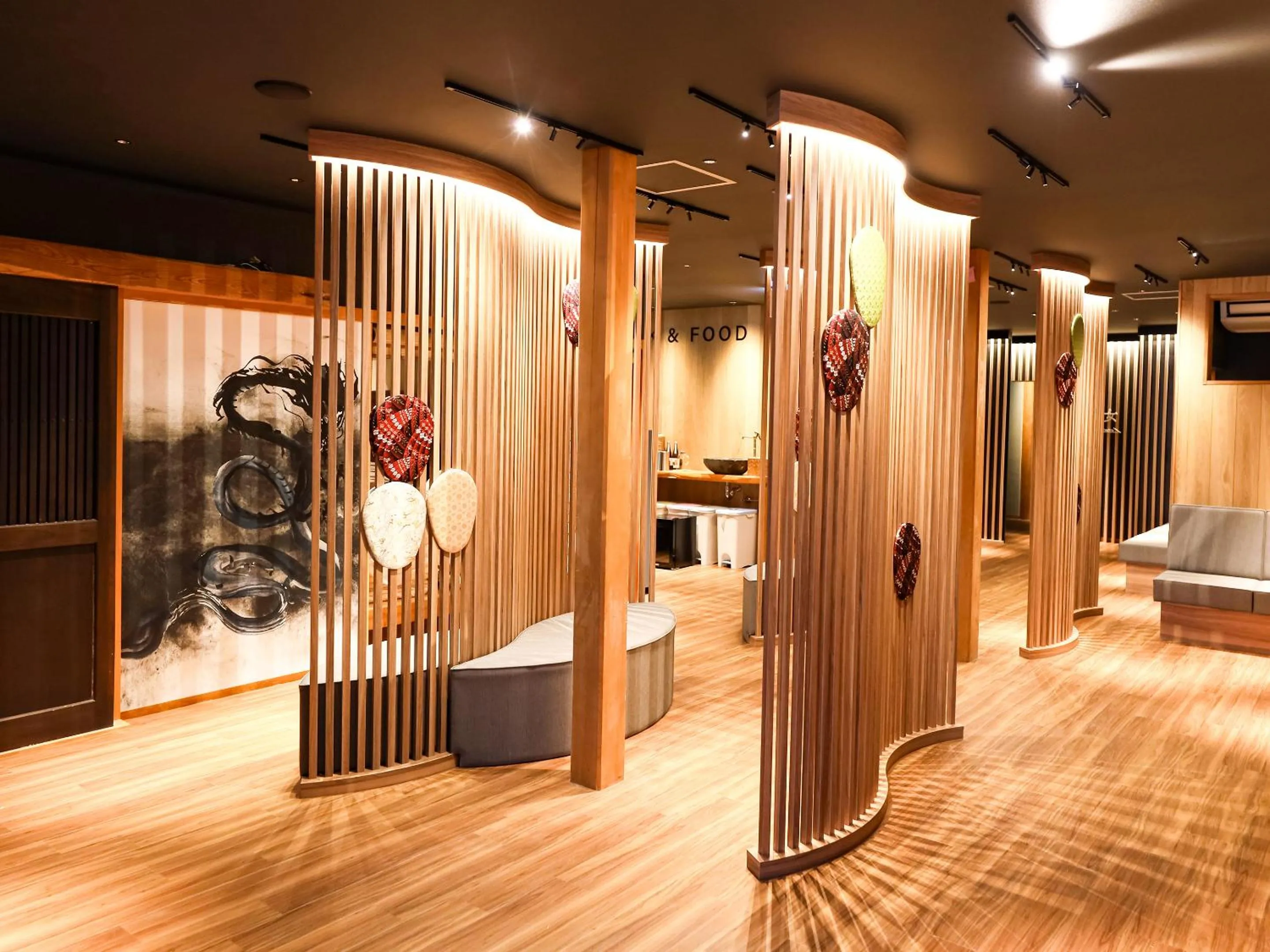 Lobby or reception in Hakuba Ryujin Onsen RYOKAN SUI