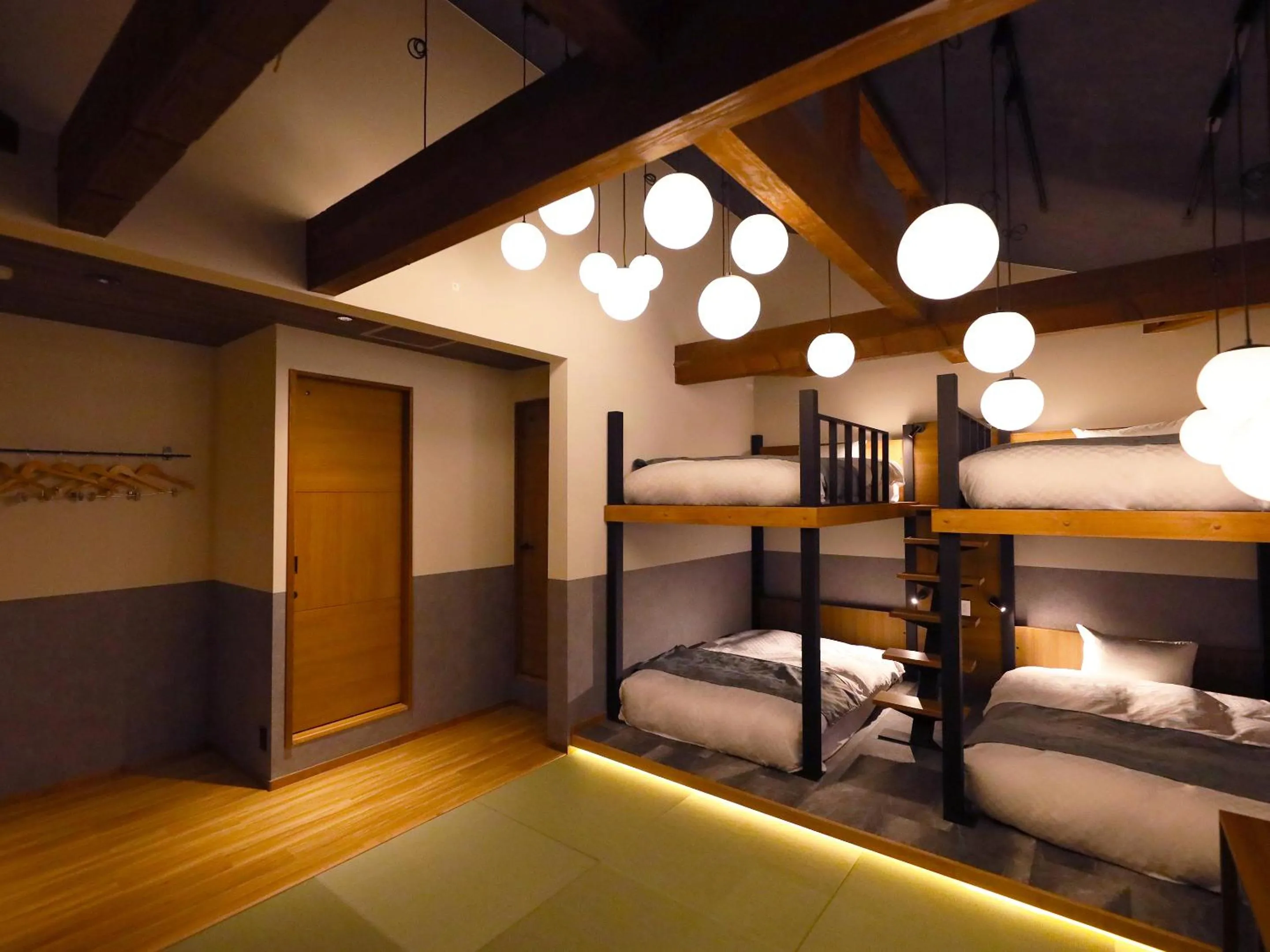 Bed in Hakuba Ryujin Onsen RYOKAN SUI