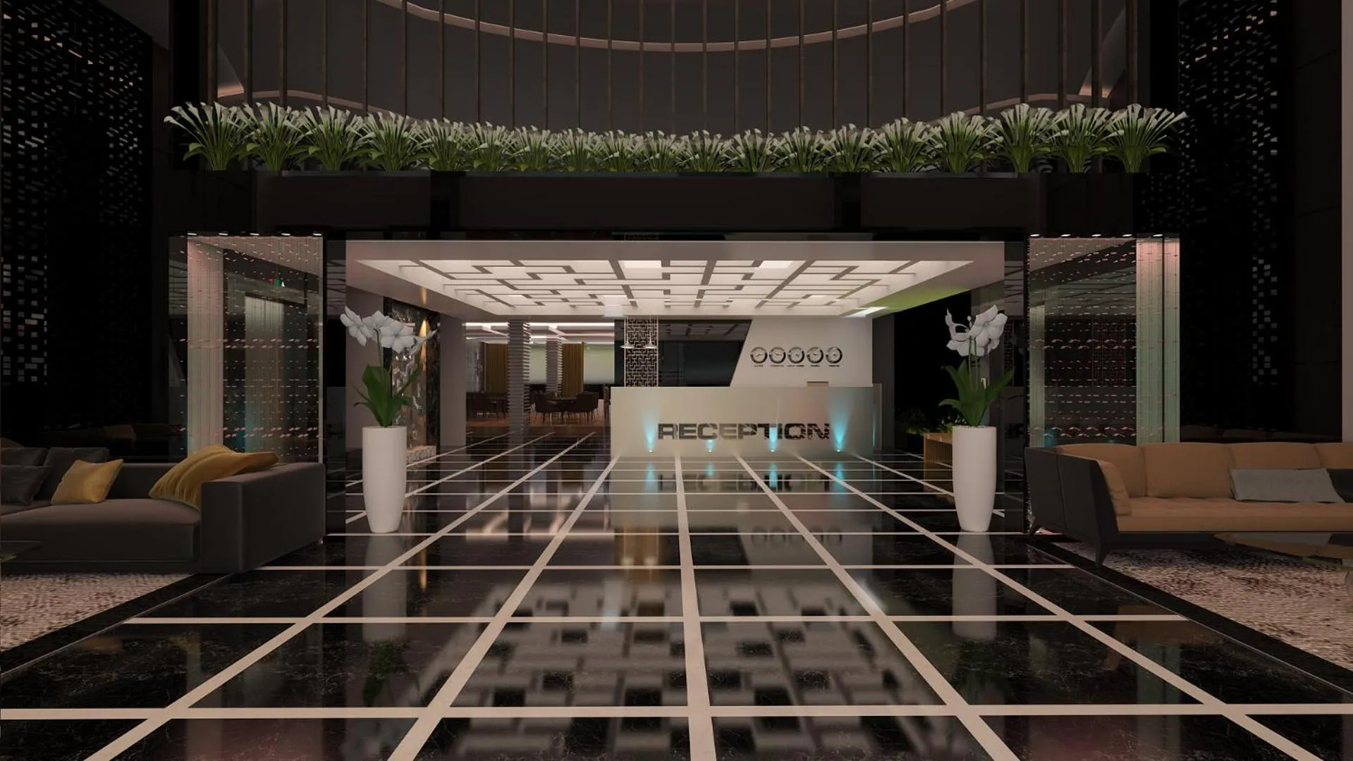 Lobby or reception in New Gate Hotel