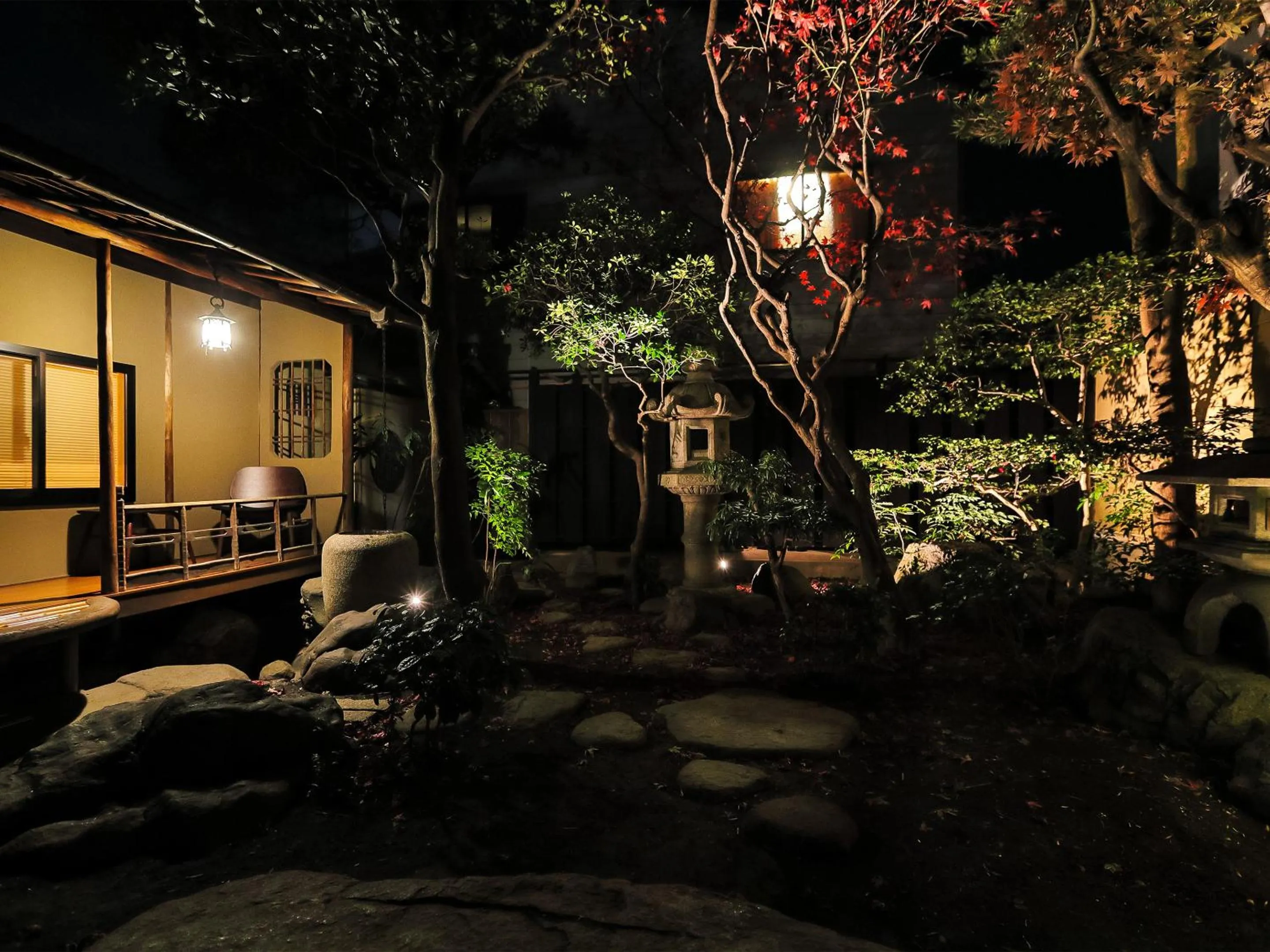 Garden view in Ryokan Tanoya