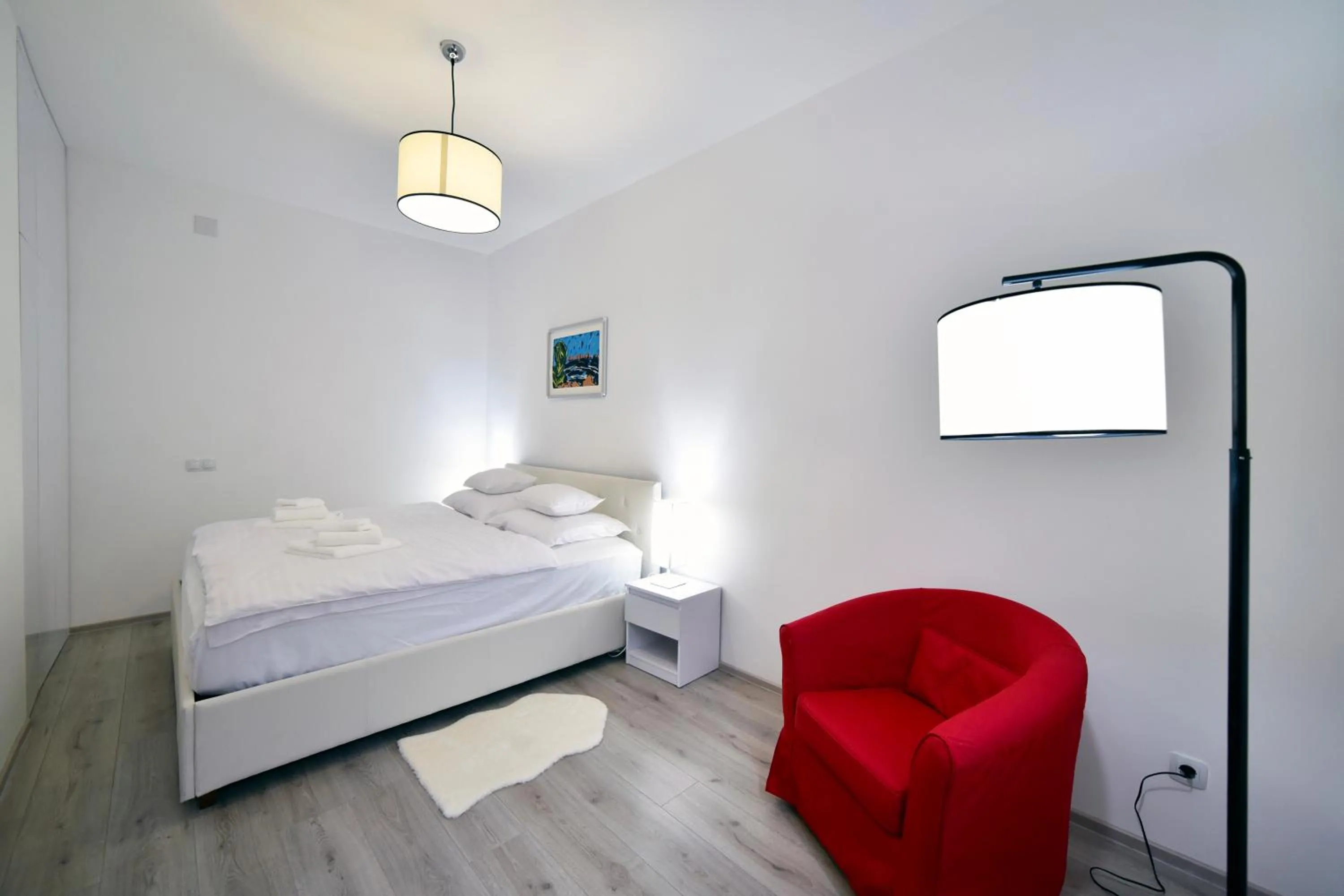 Bedroom, Bed in Apartment Sermazi