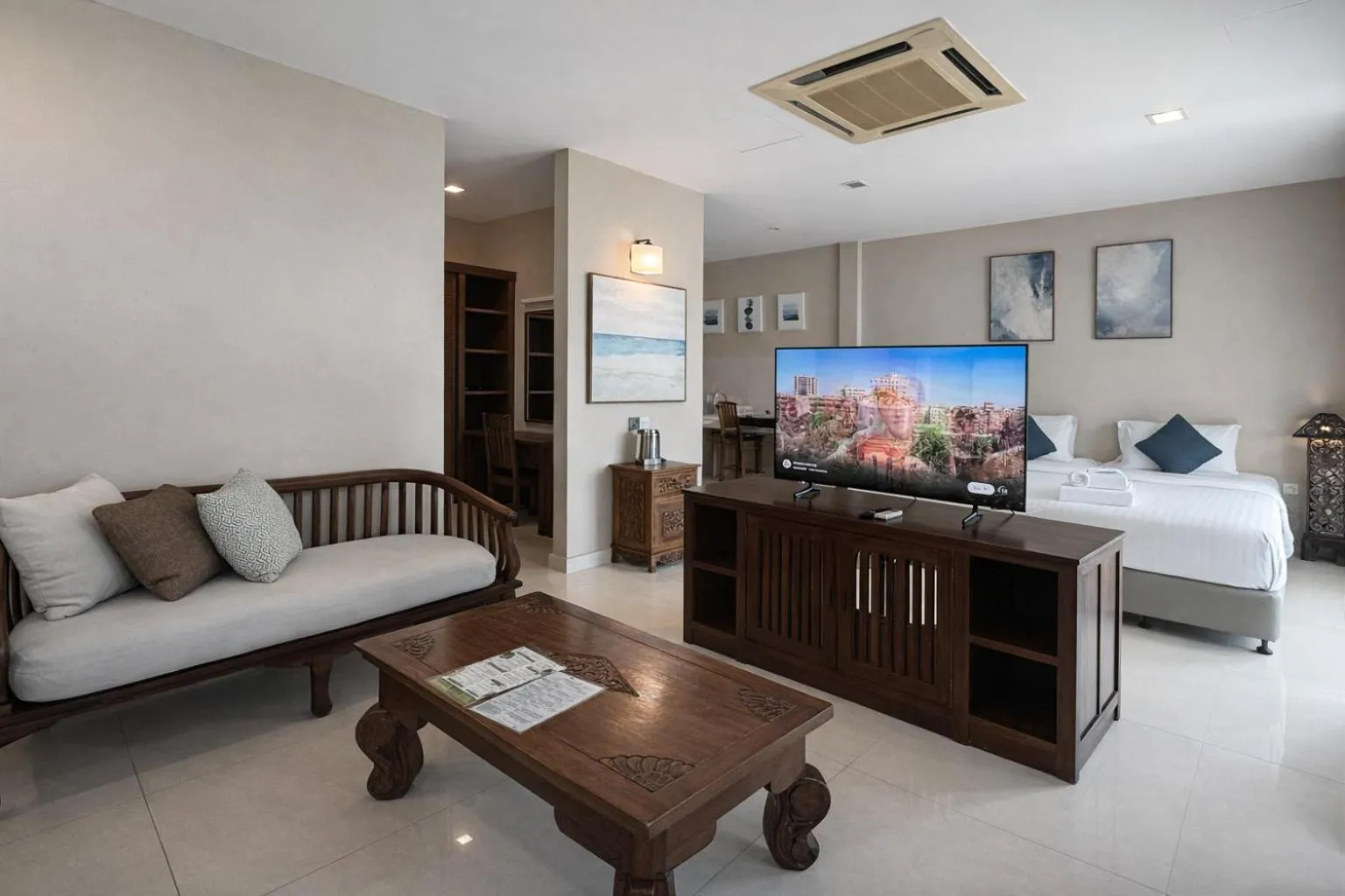 Bed in Frangipani Langkawi Resort