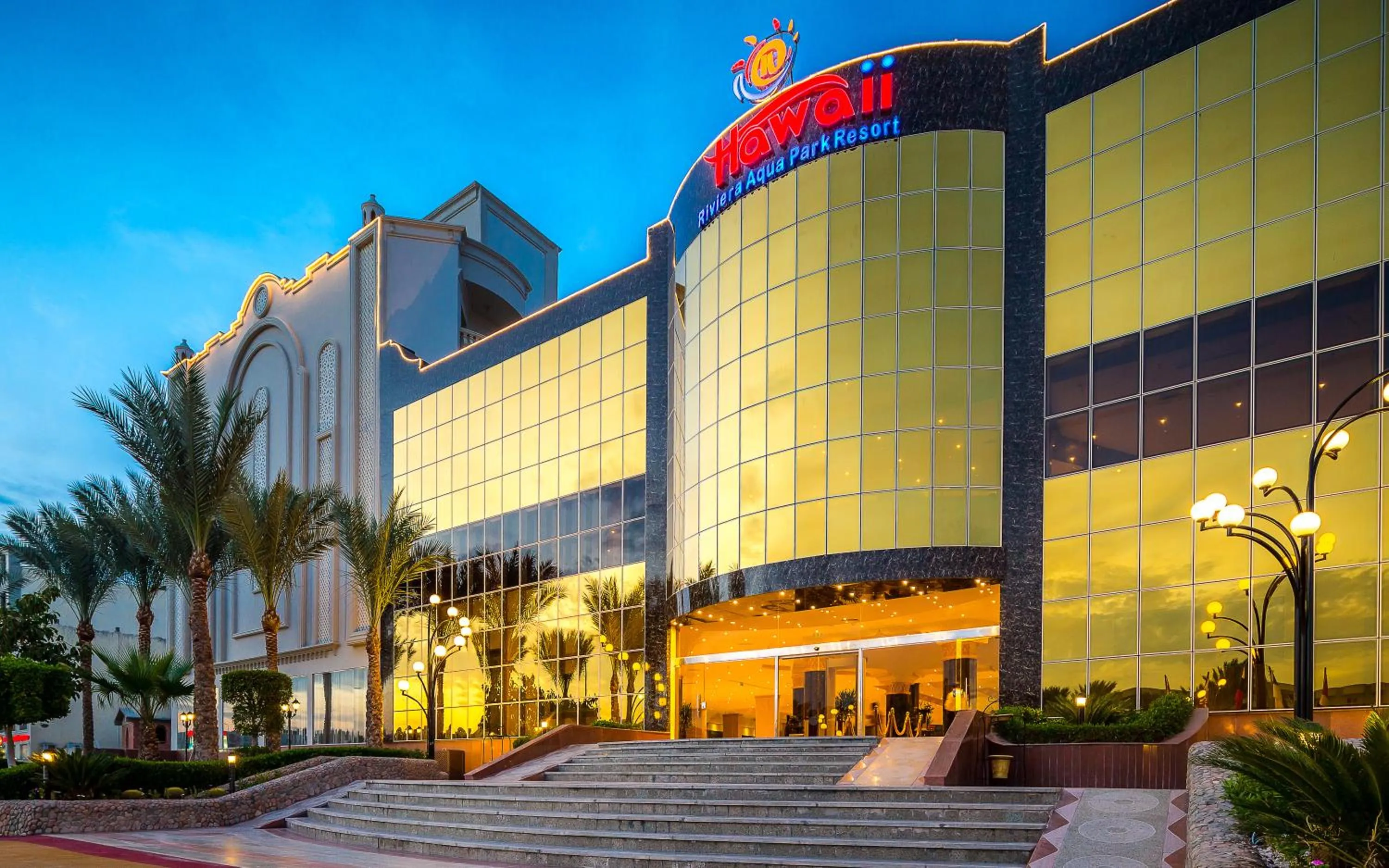 Facade/entrance in Hawaii Riviera Aqua Park Resort - Families and Couples Only