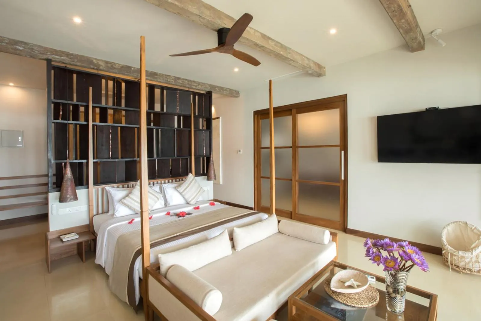 Bed in Dickwella Resort and Spa