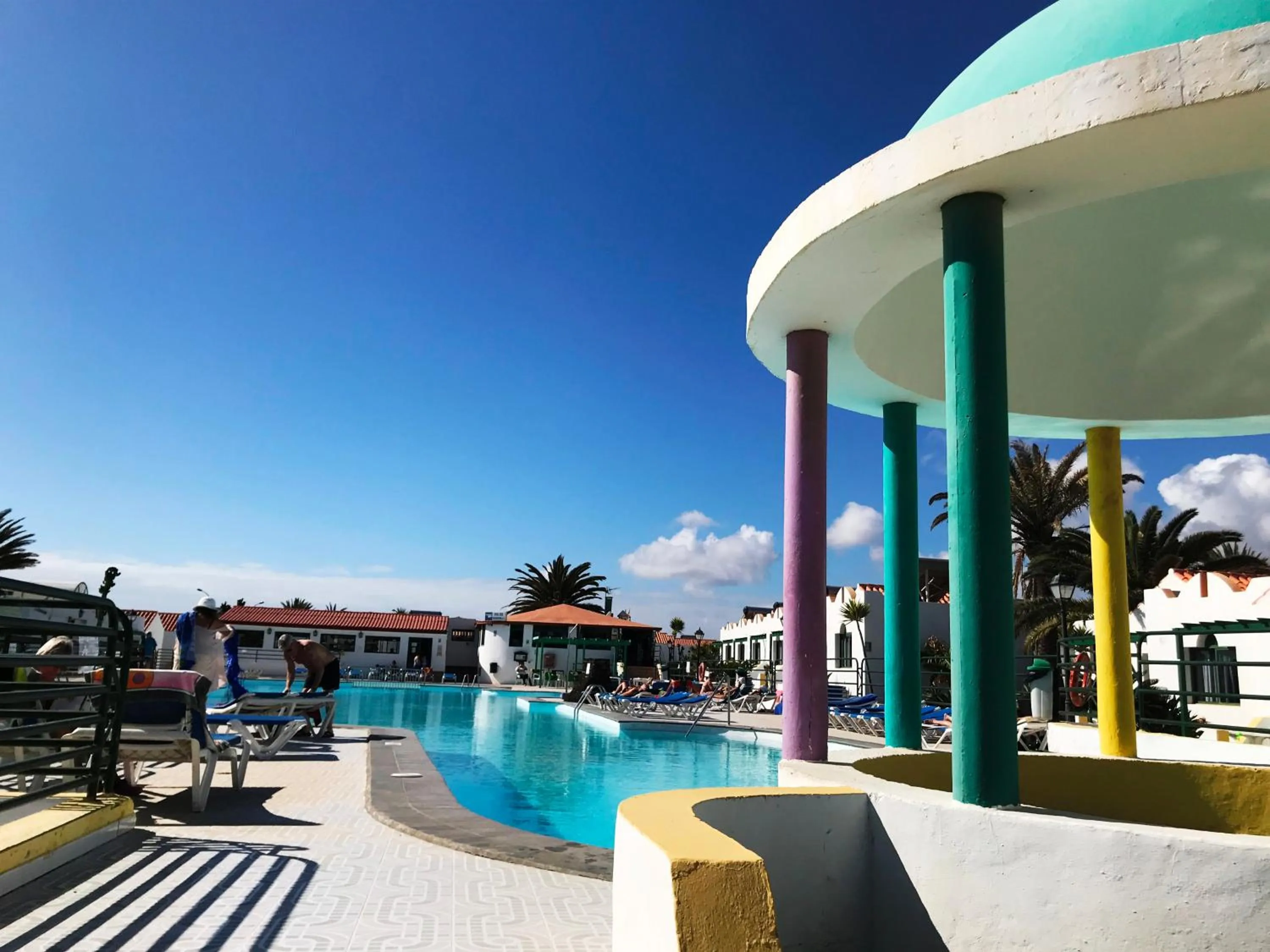 Pool view in Casthotels Fuertesol Bungalows