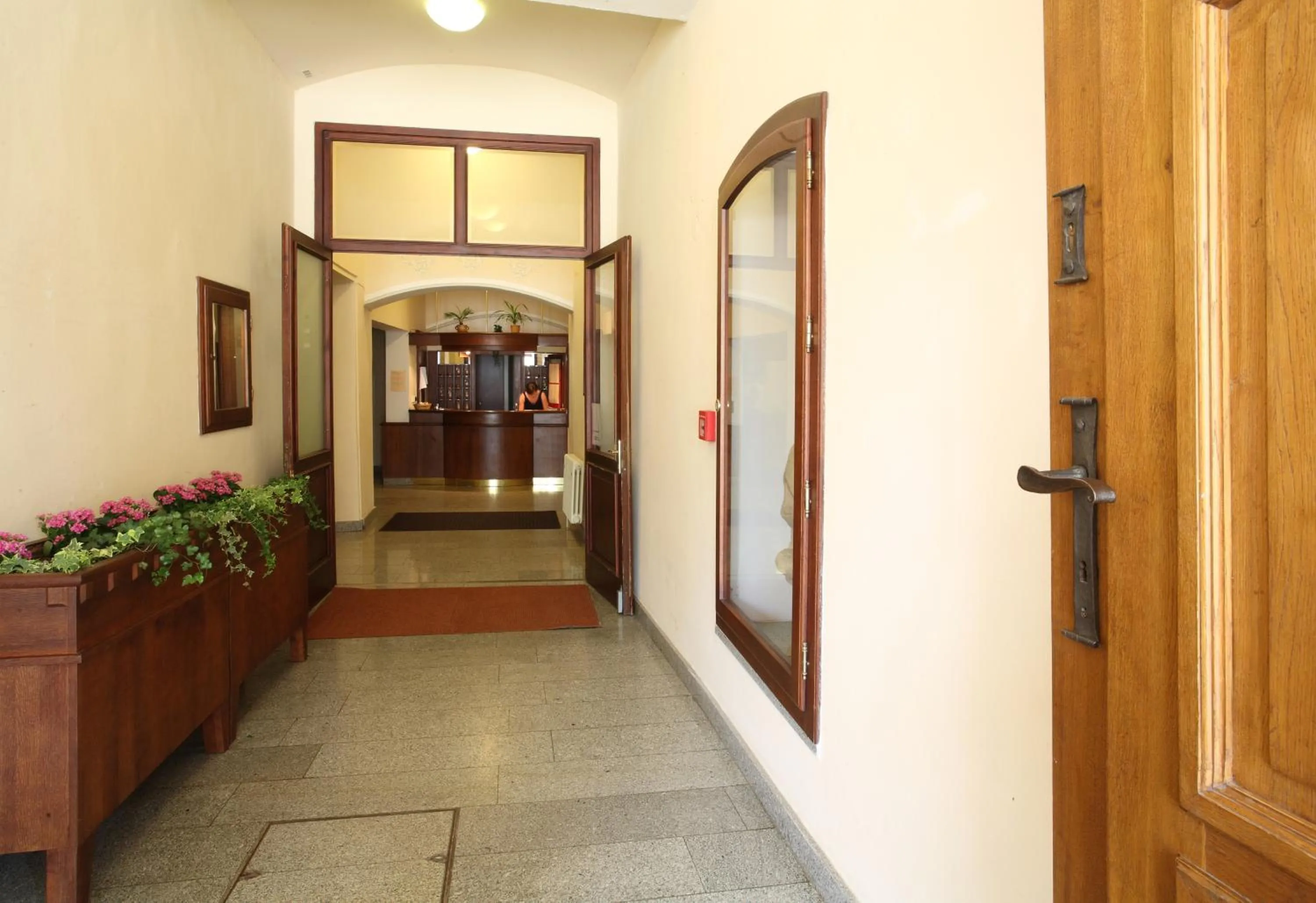 Decorative detail in Hotel U Černého orla