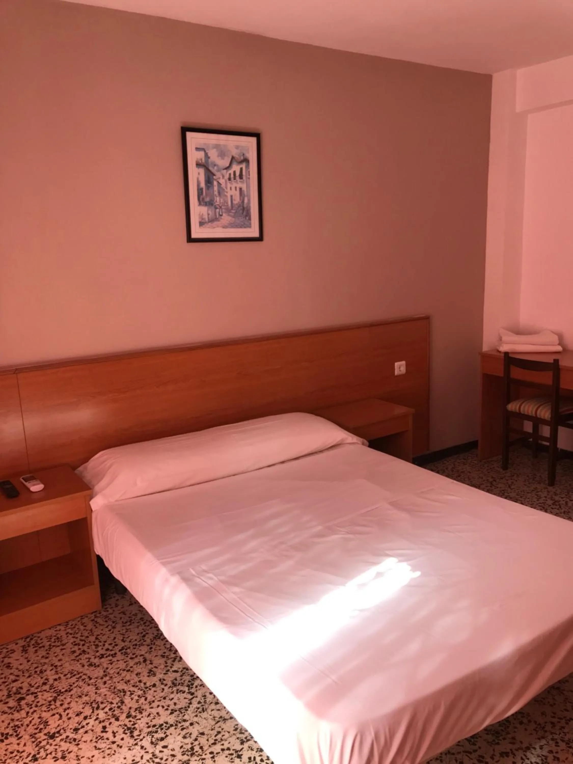 Bed in Hotel Iris