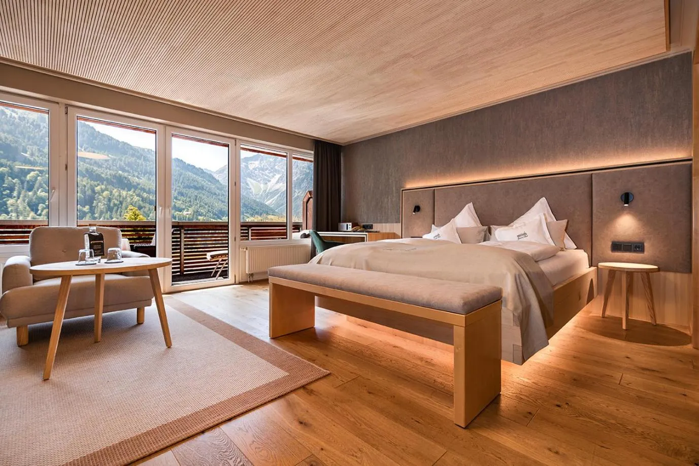 Bed in Hotel Birkenhöhe