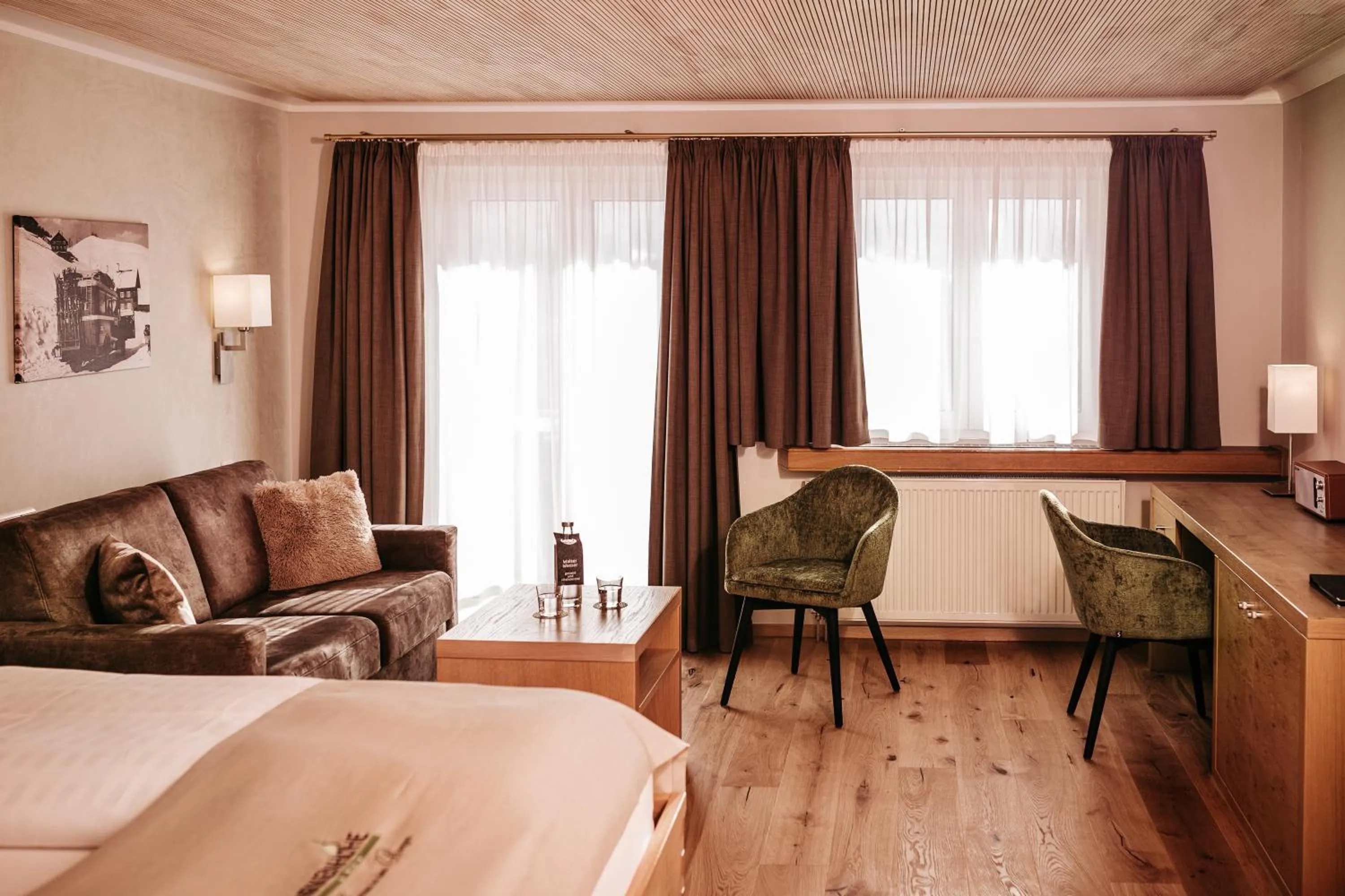 Photo of the whole room, Bed in Hotel Birkenhöhe