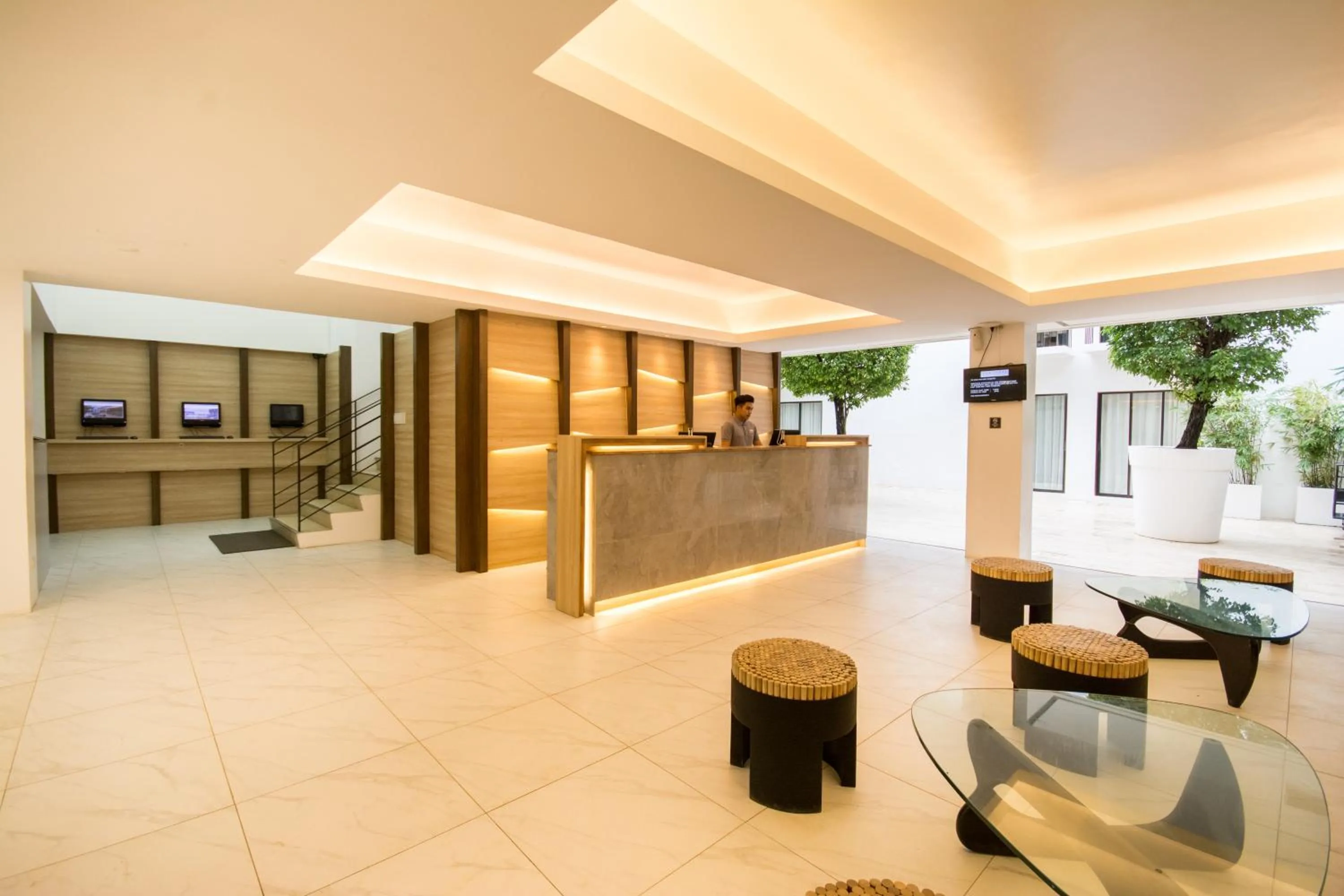 Seating area in The Tides Hotel Boracay