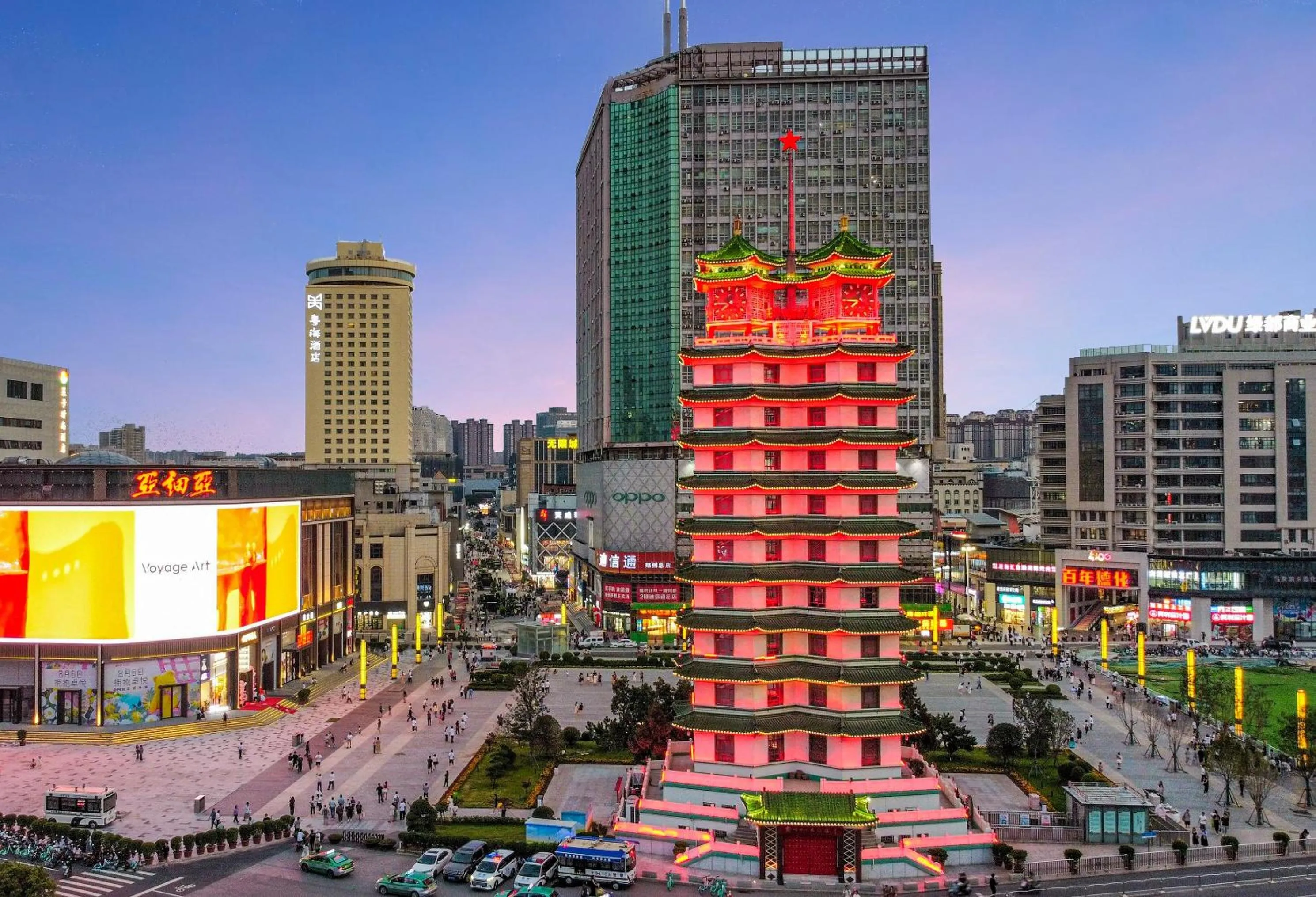 Bird's eye view in Zhengzhou Yuehai Hotel