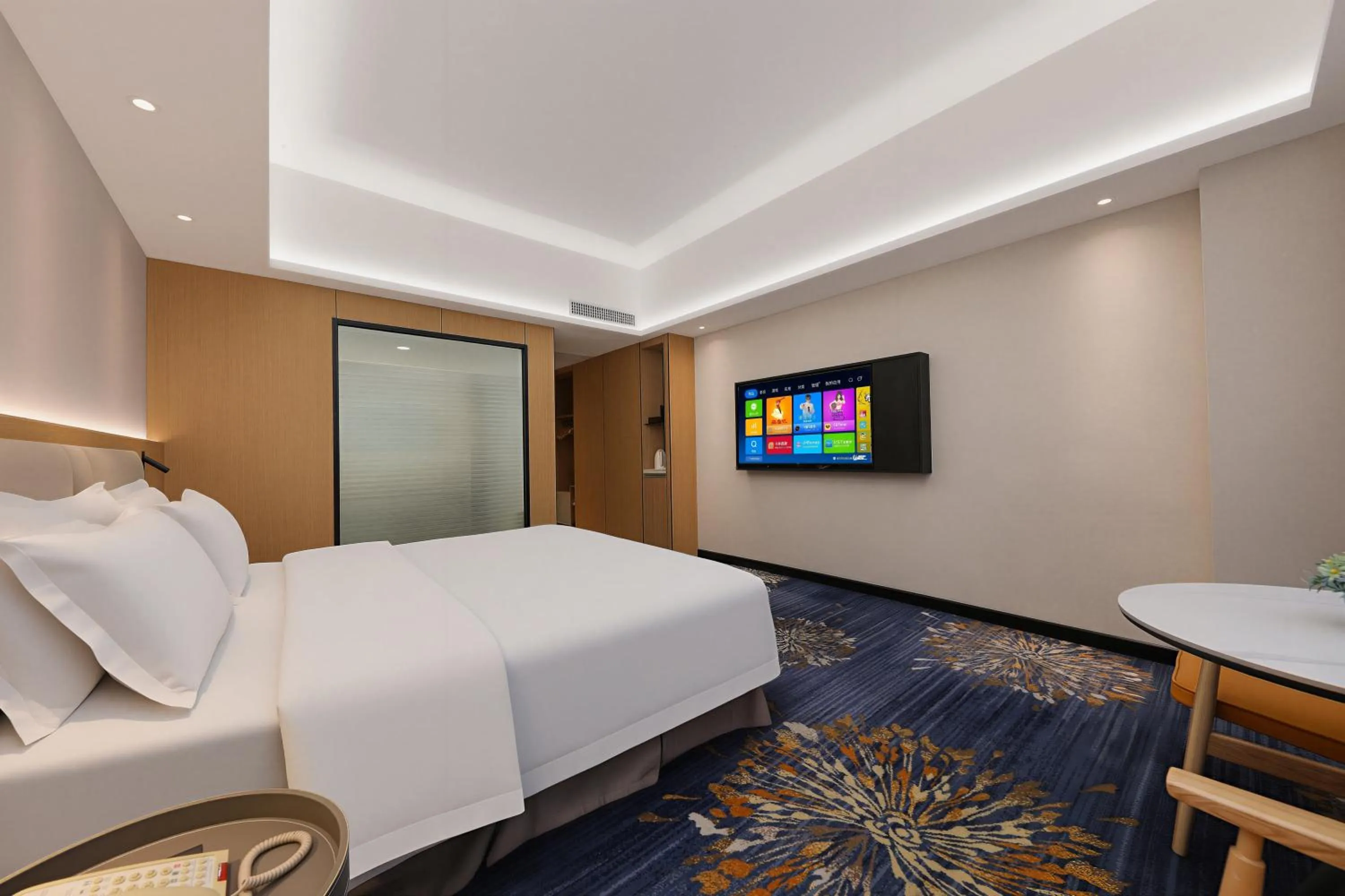 Bedroom, Bed in Zhengzhou Yuehai Hotel