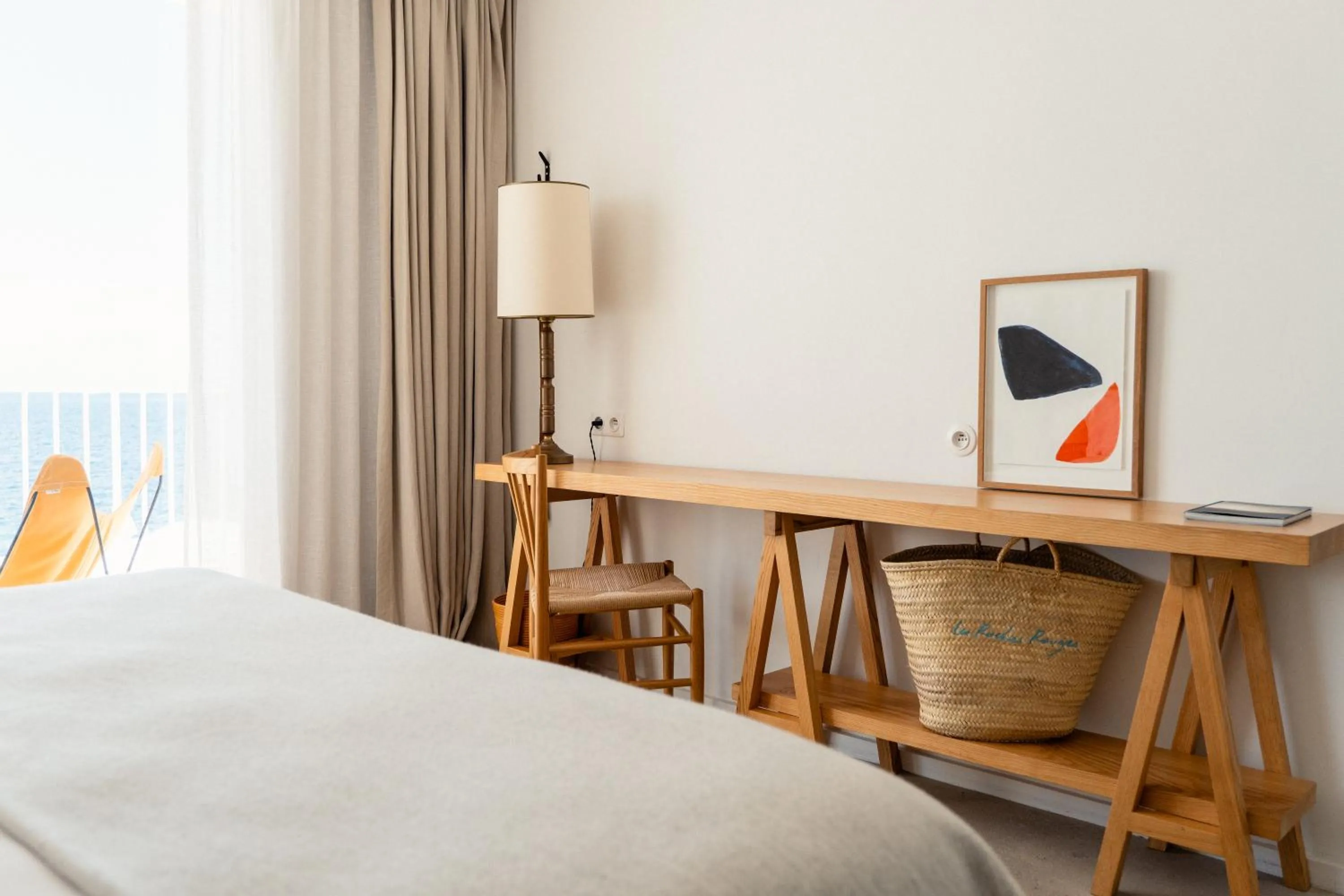 Bed in Les Roches Rouges, a Beaumier hotel