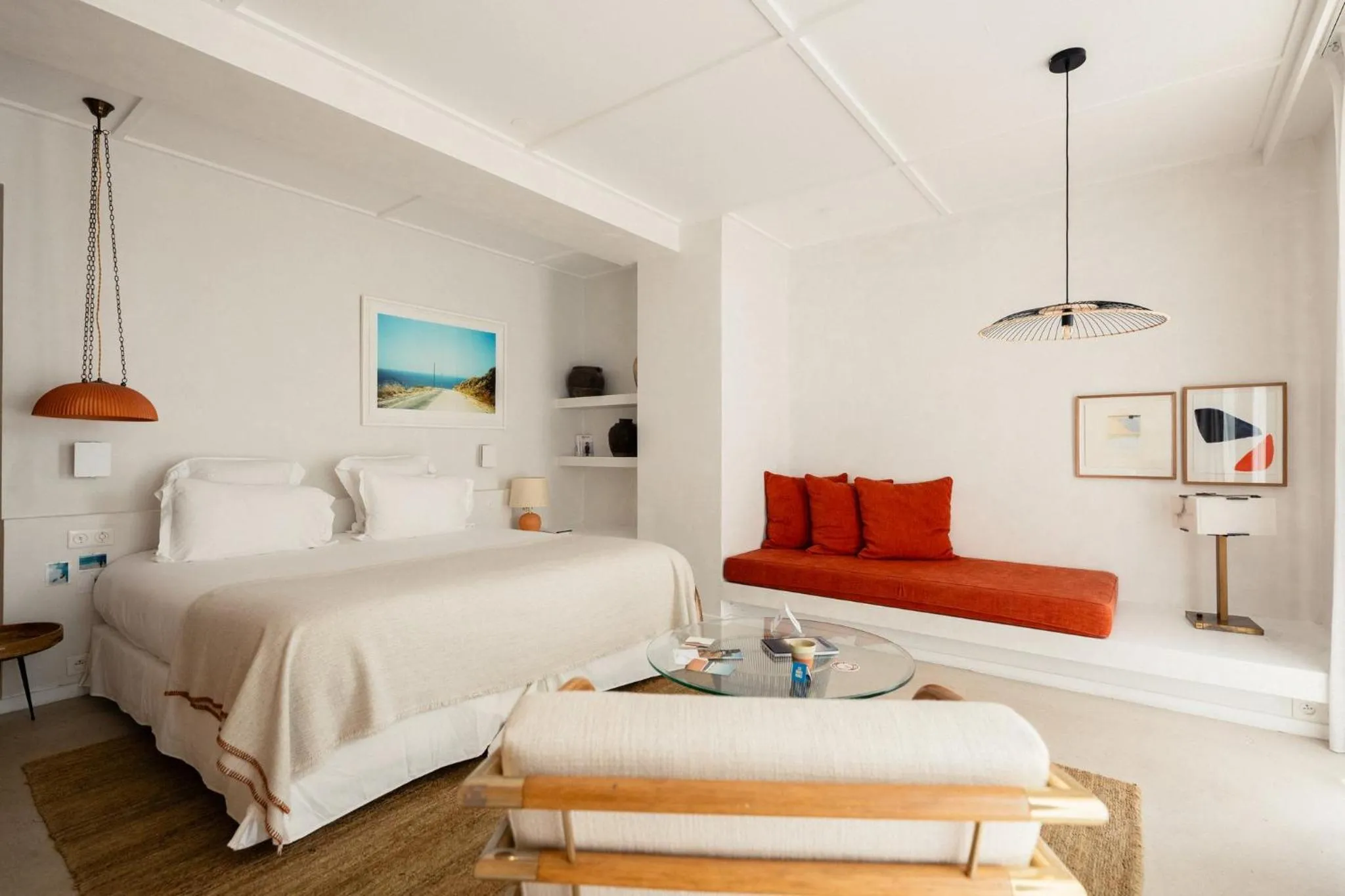 Bird's eye view, Bed in Les Roches Rouges, a Beaumier hotel