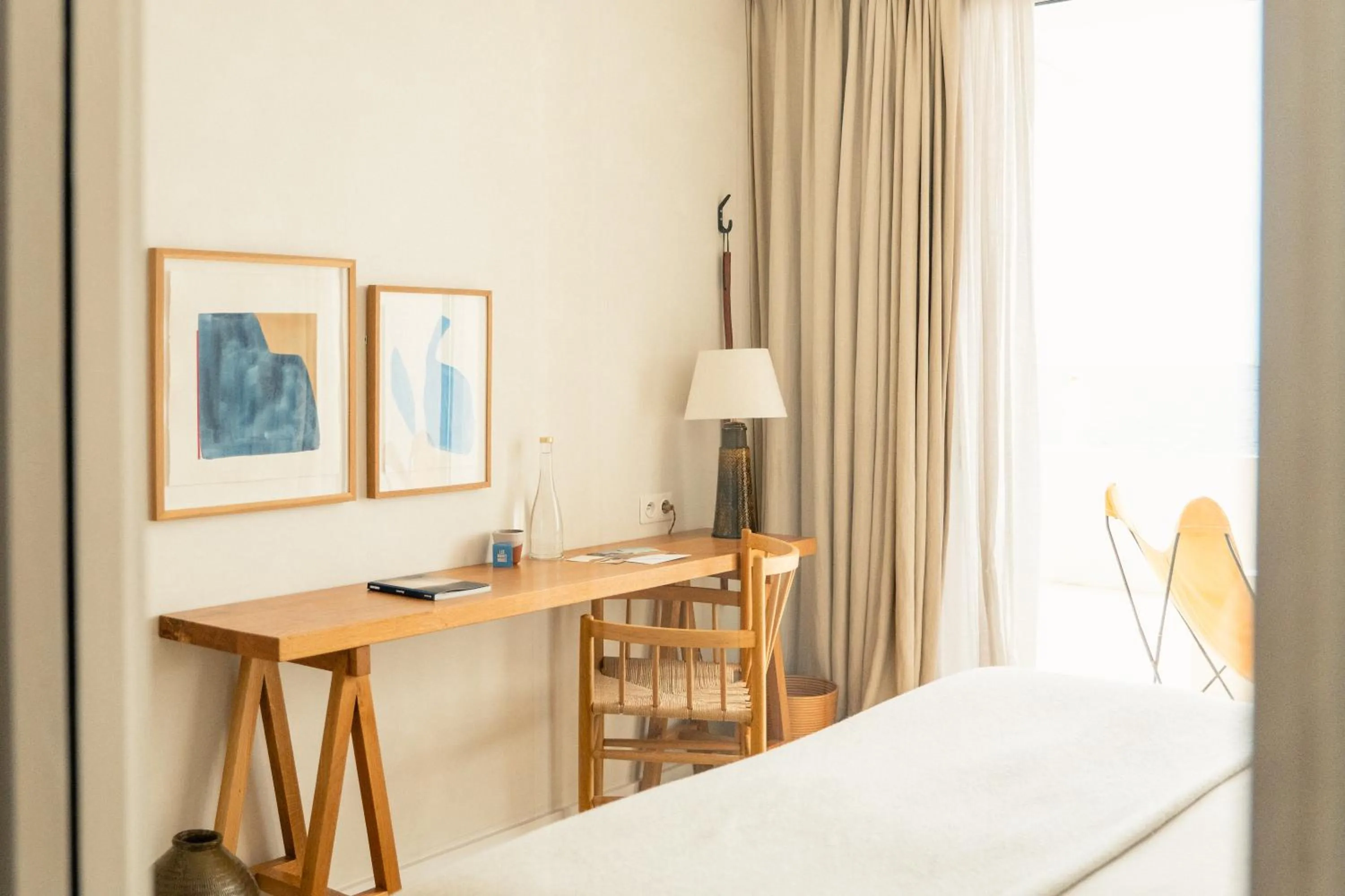 Bed in Les Roches Rouges, a Beaumier hotel