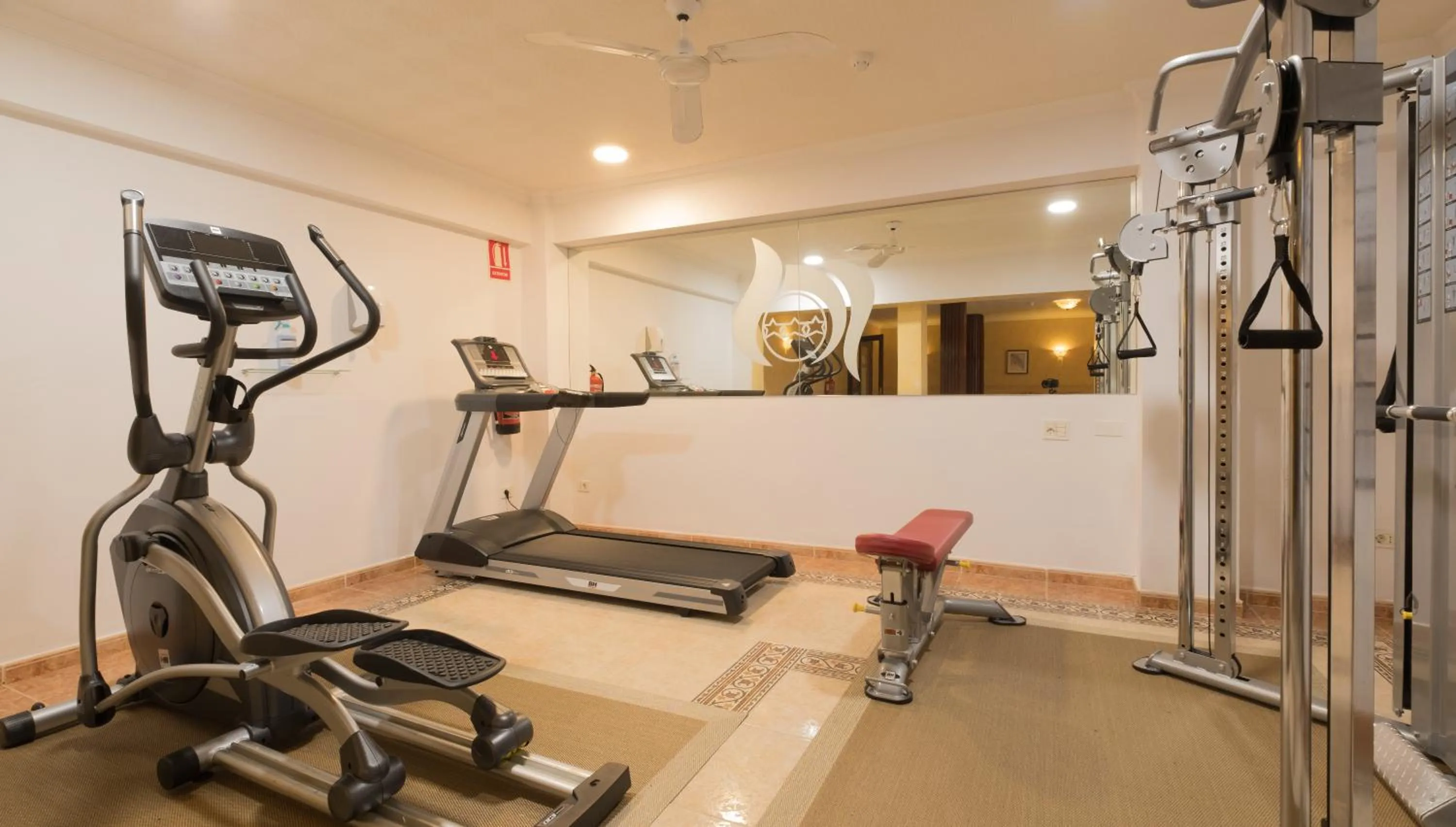 Fitness centre/facilities in Hotel Monopol