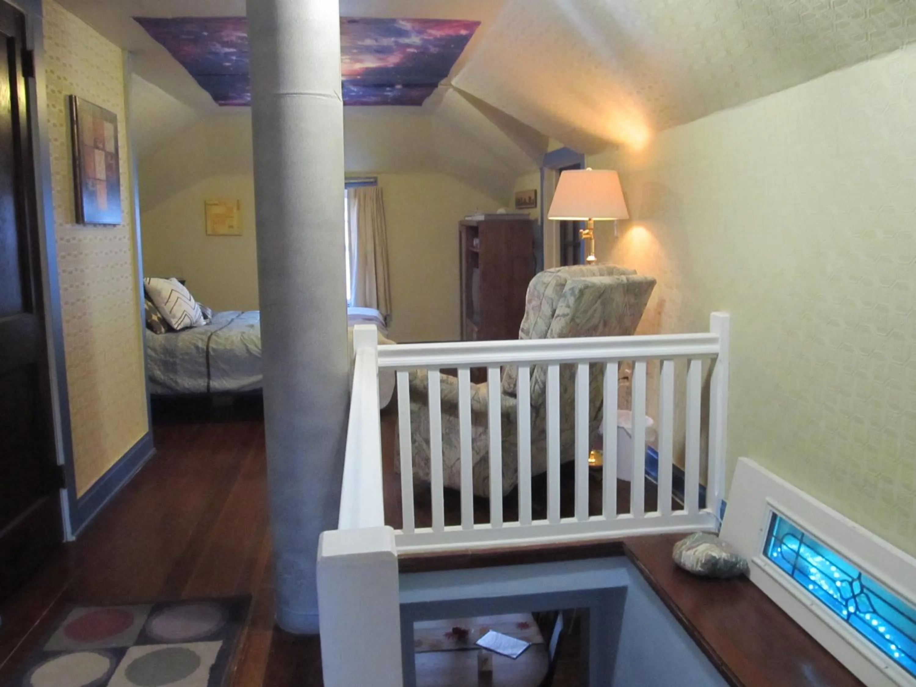 Bedroom, Bed in Covered By Faith Rentals -Storybook Home