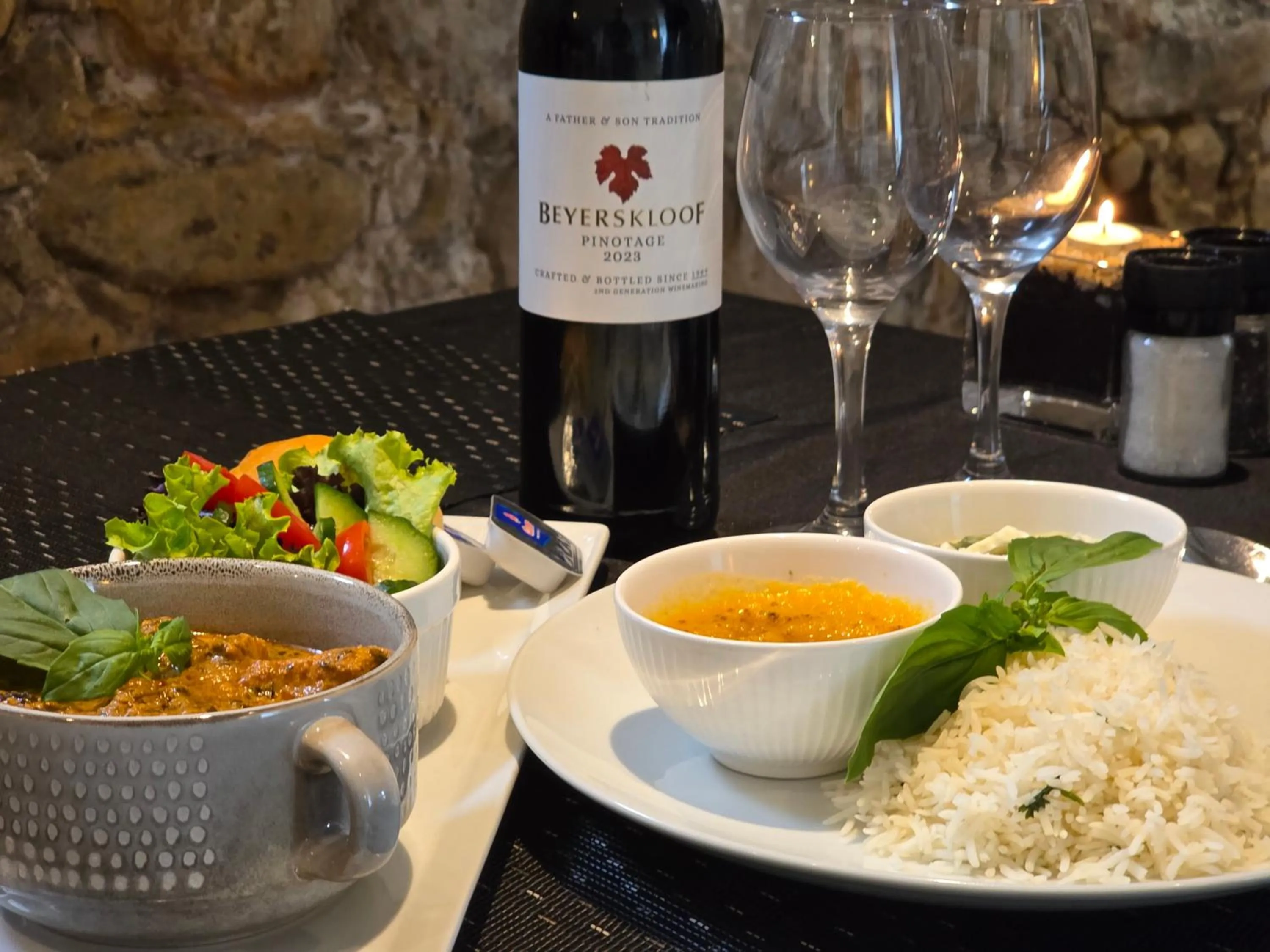 Food close-up in Three Boutique Hotel