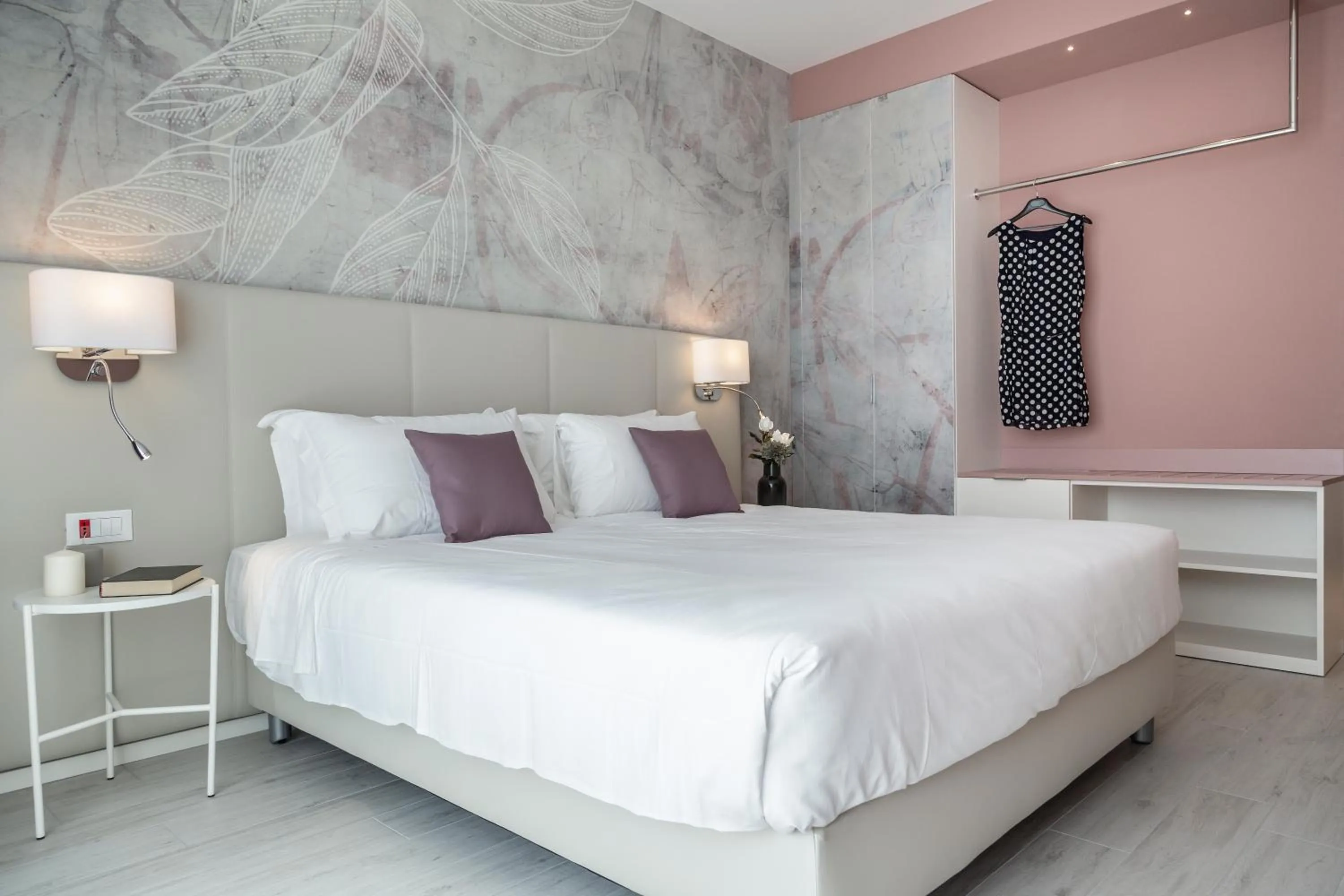 Bed in Hotel Amburgo