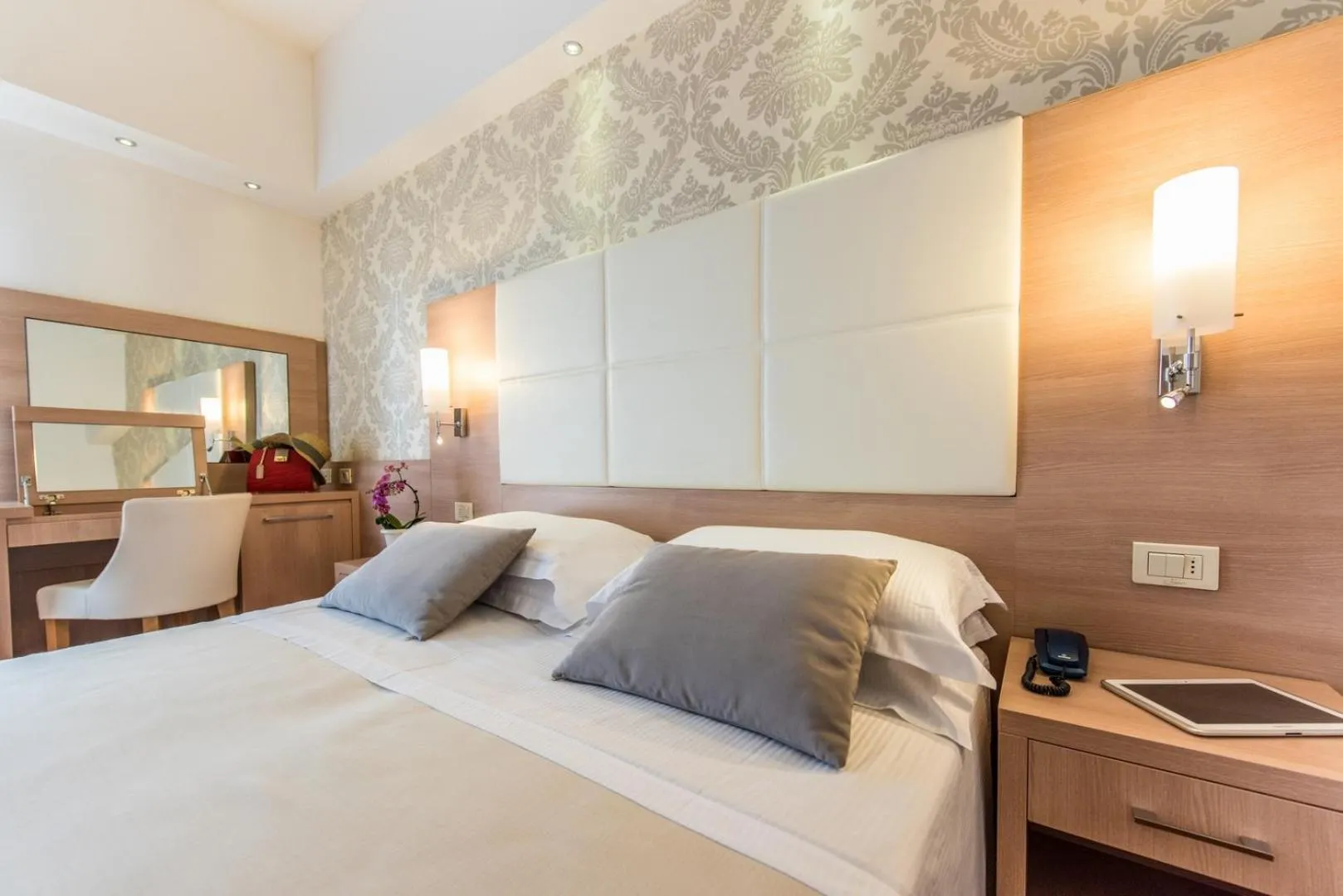 Decorative detail, Bed in Michelangelo Cesenatico