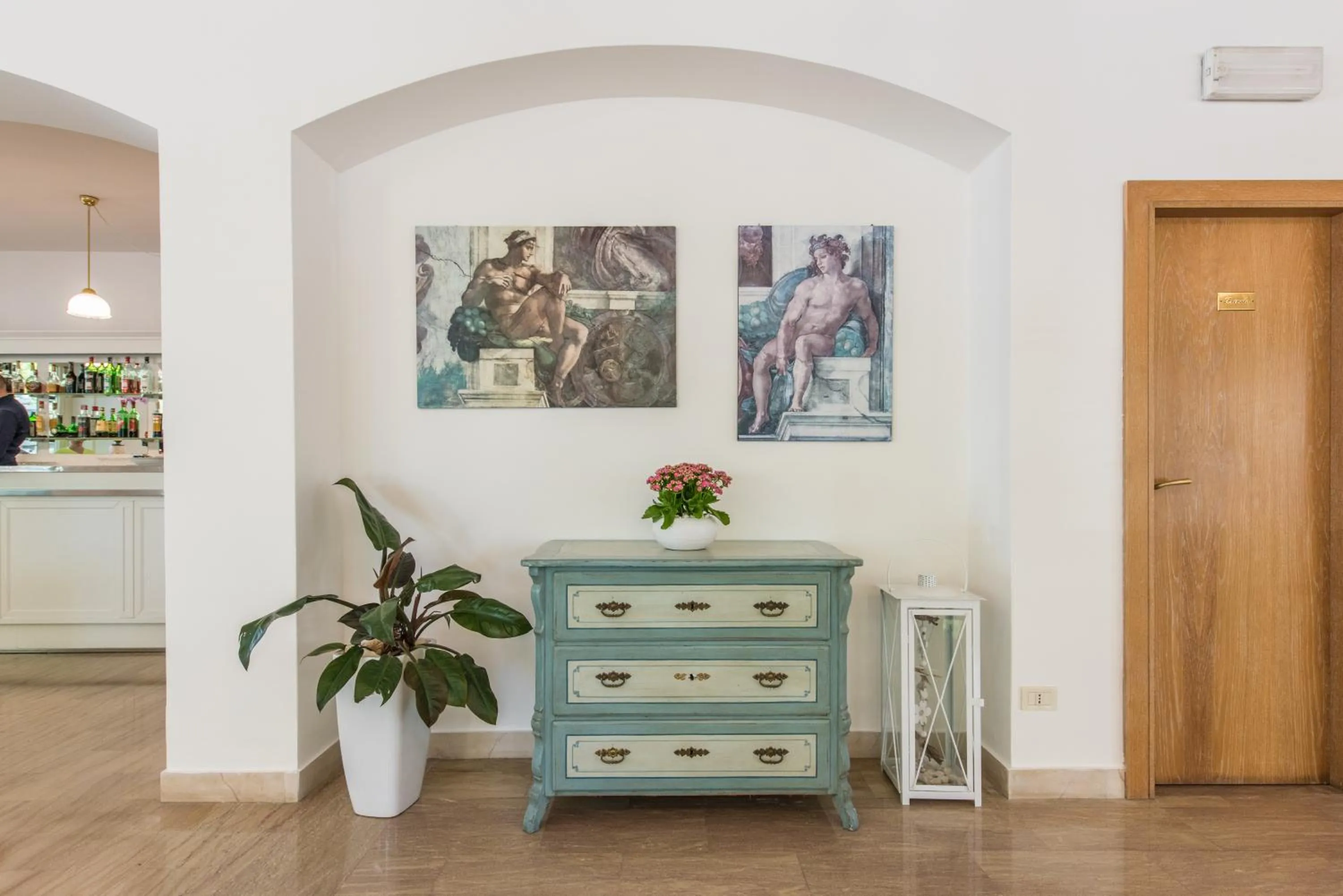 Decorative detail in Michelangelo Cesenatico