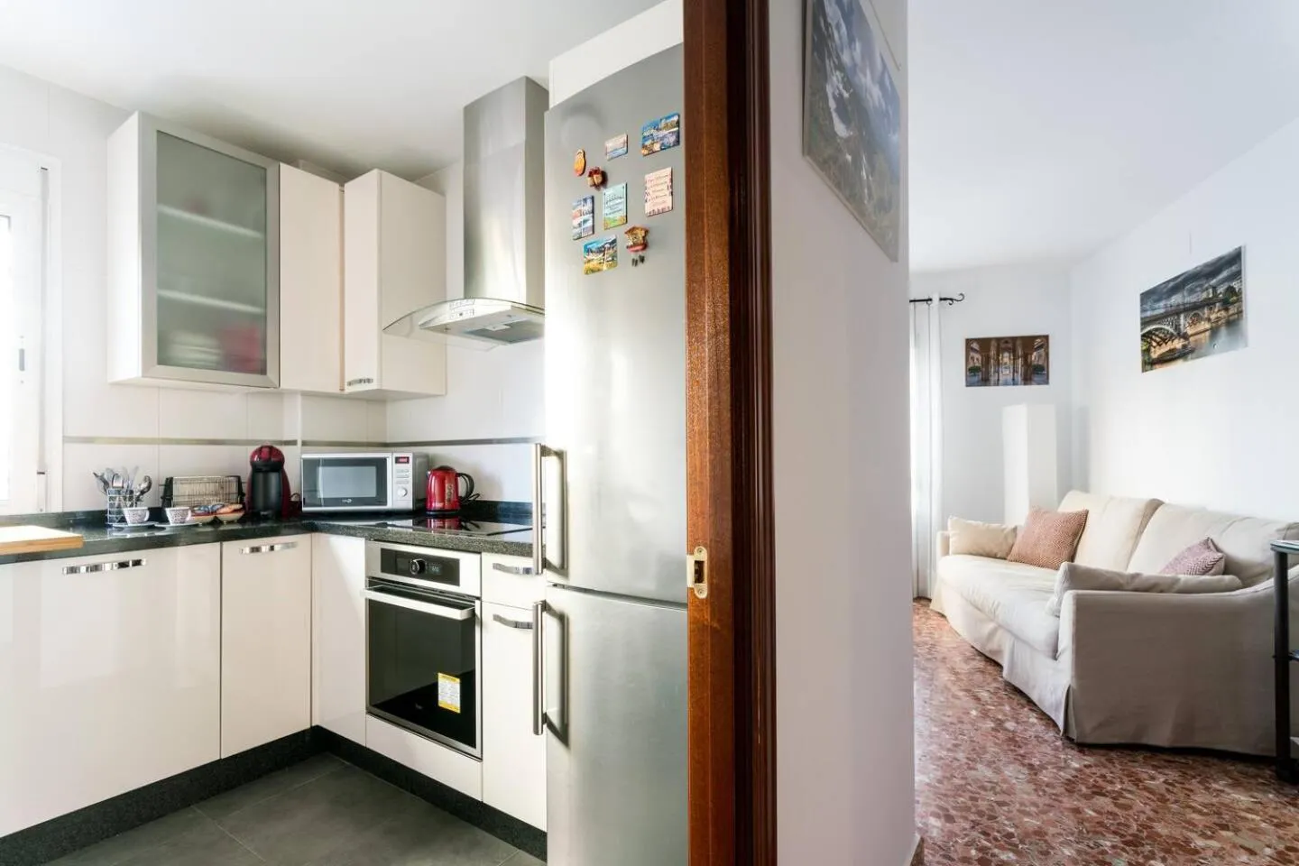 Kitchen or kitchenette in Anna Triana Boutique Apartament