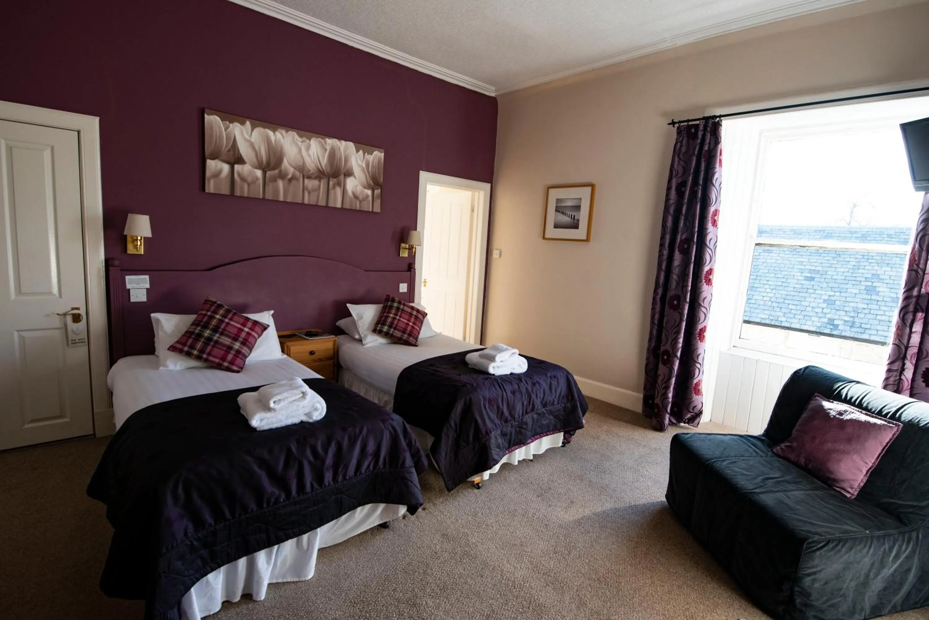 Bed in The Kirkmichael Hotel