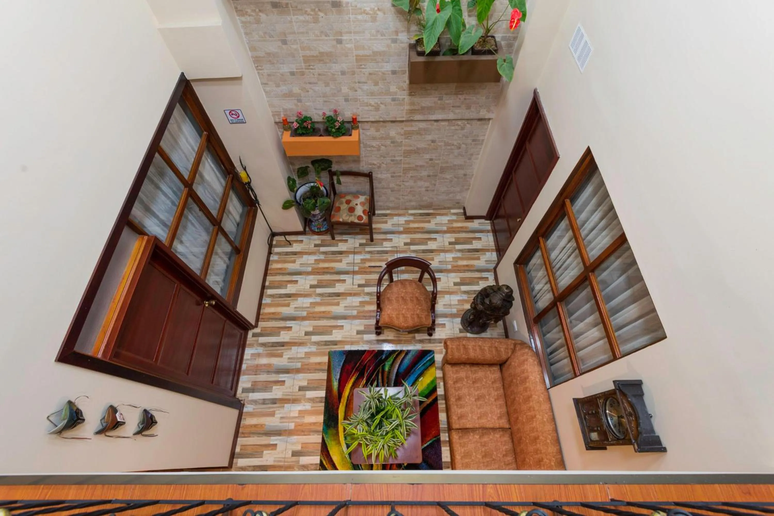 Patio in Hotel Francés La Maison