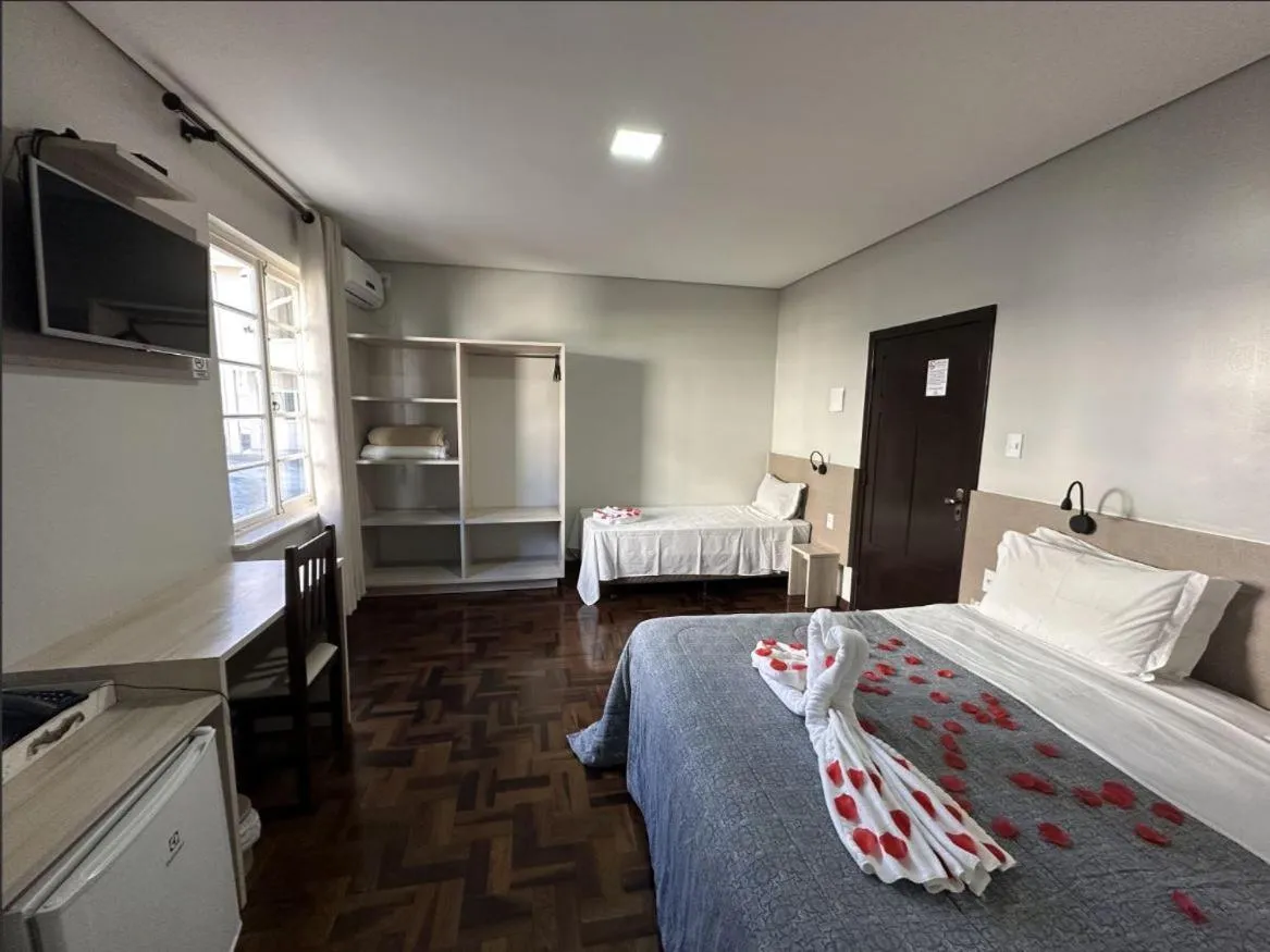 Bed in Pousada Casarão Schmidt