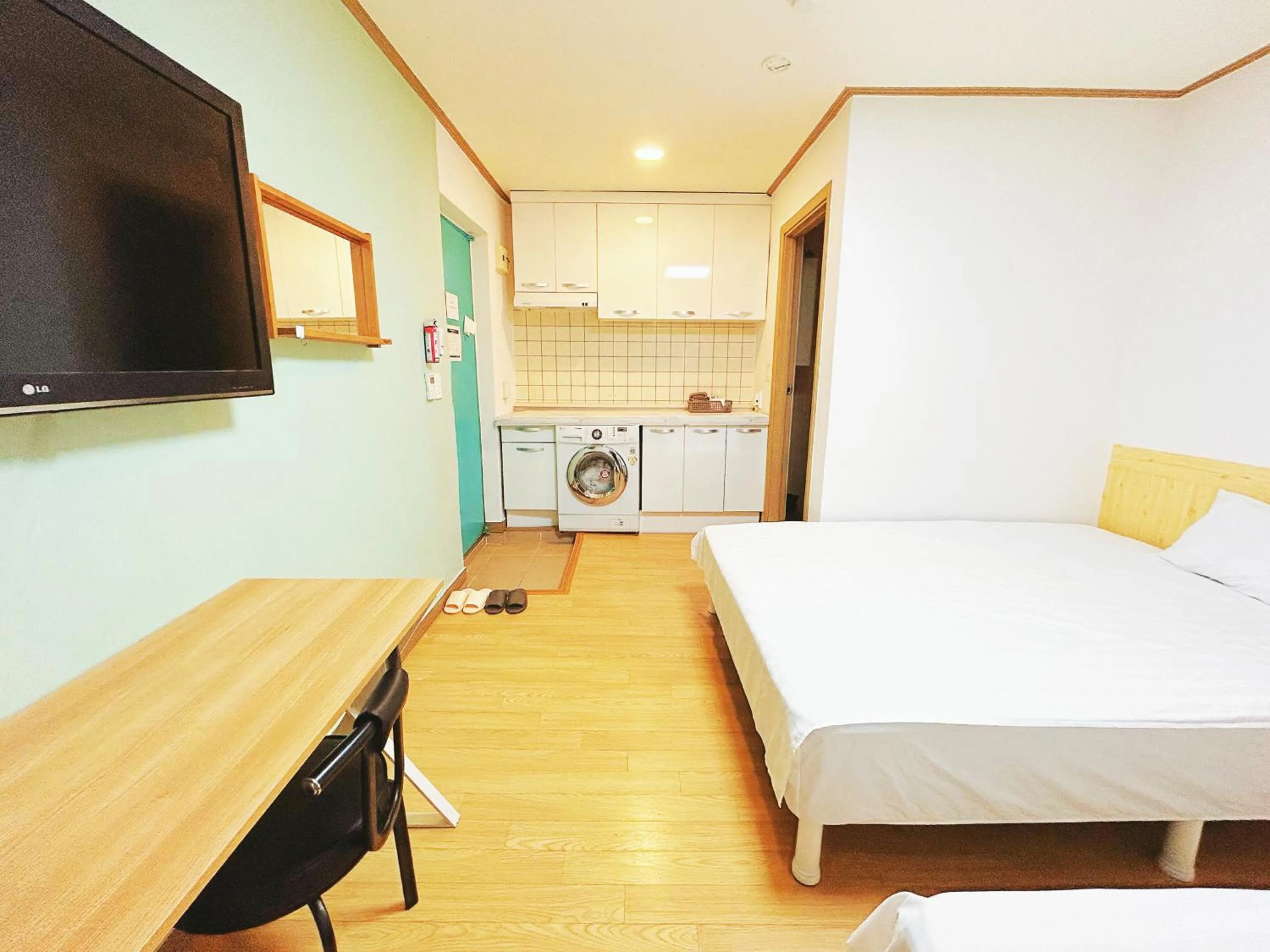 Bed in Sarang Guesthouse Dongdaemun