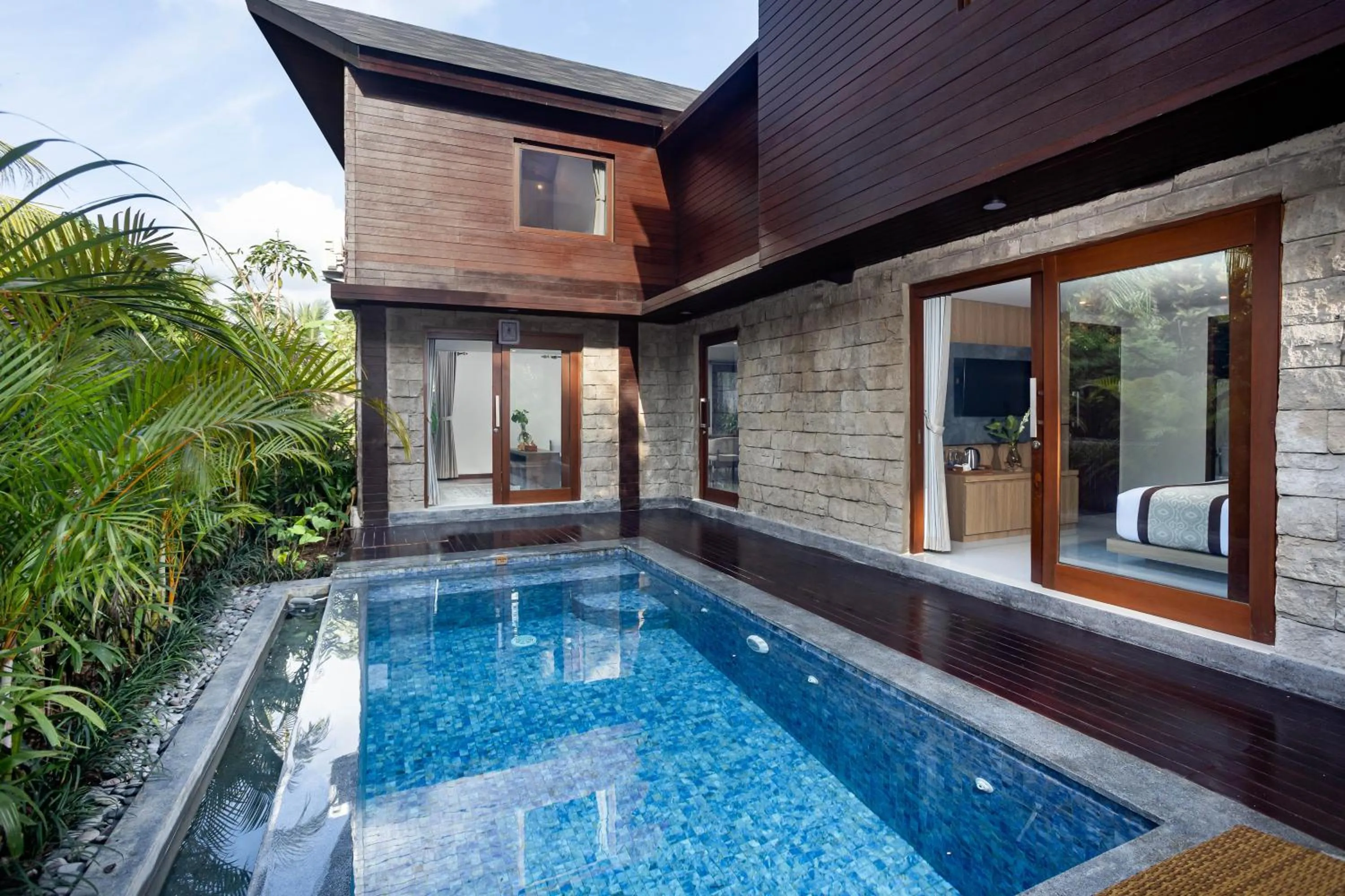 Pool view in Candy Villa by GenuineHost