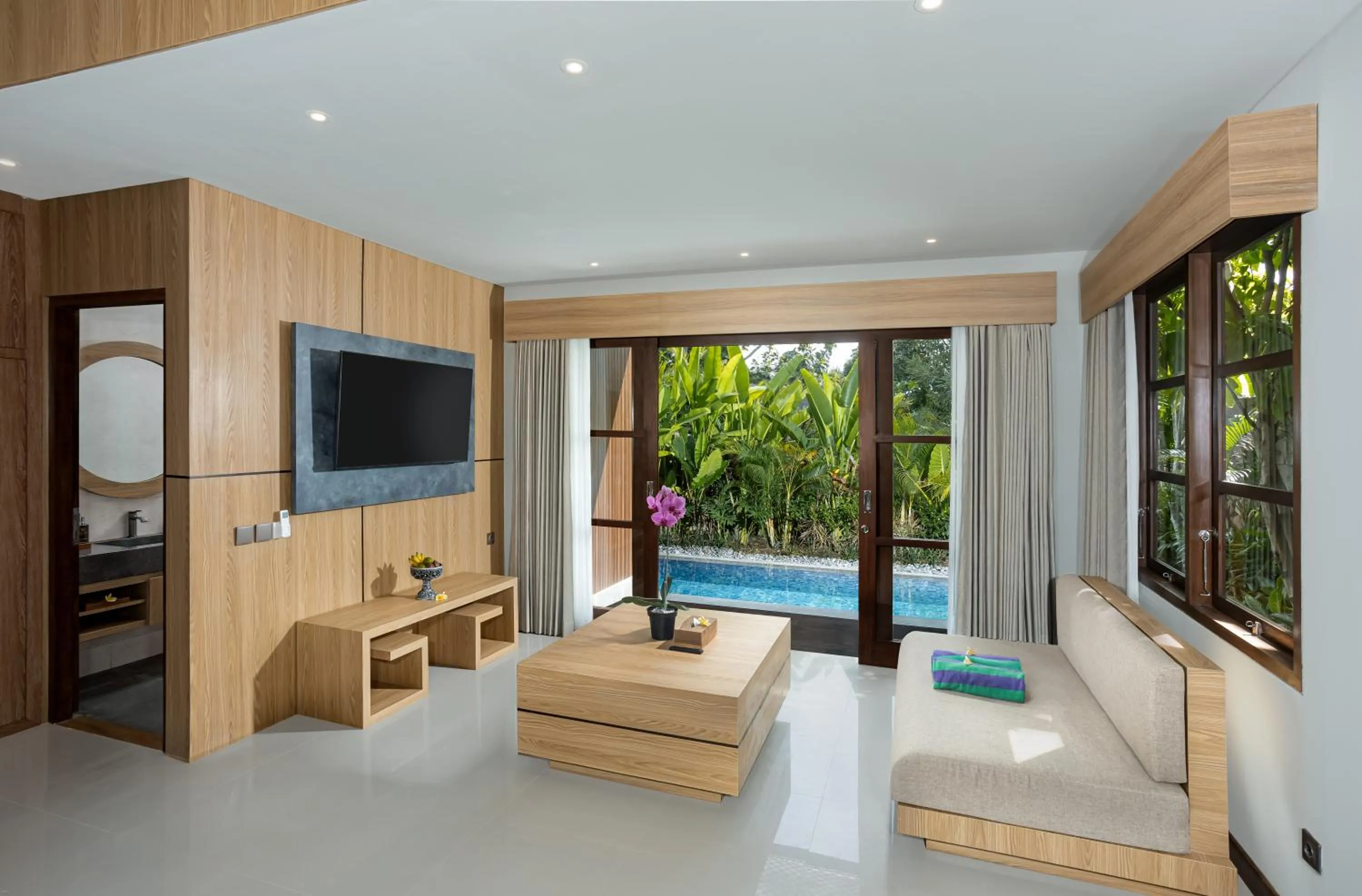 Living room in Candy Villa by GenuineHost