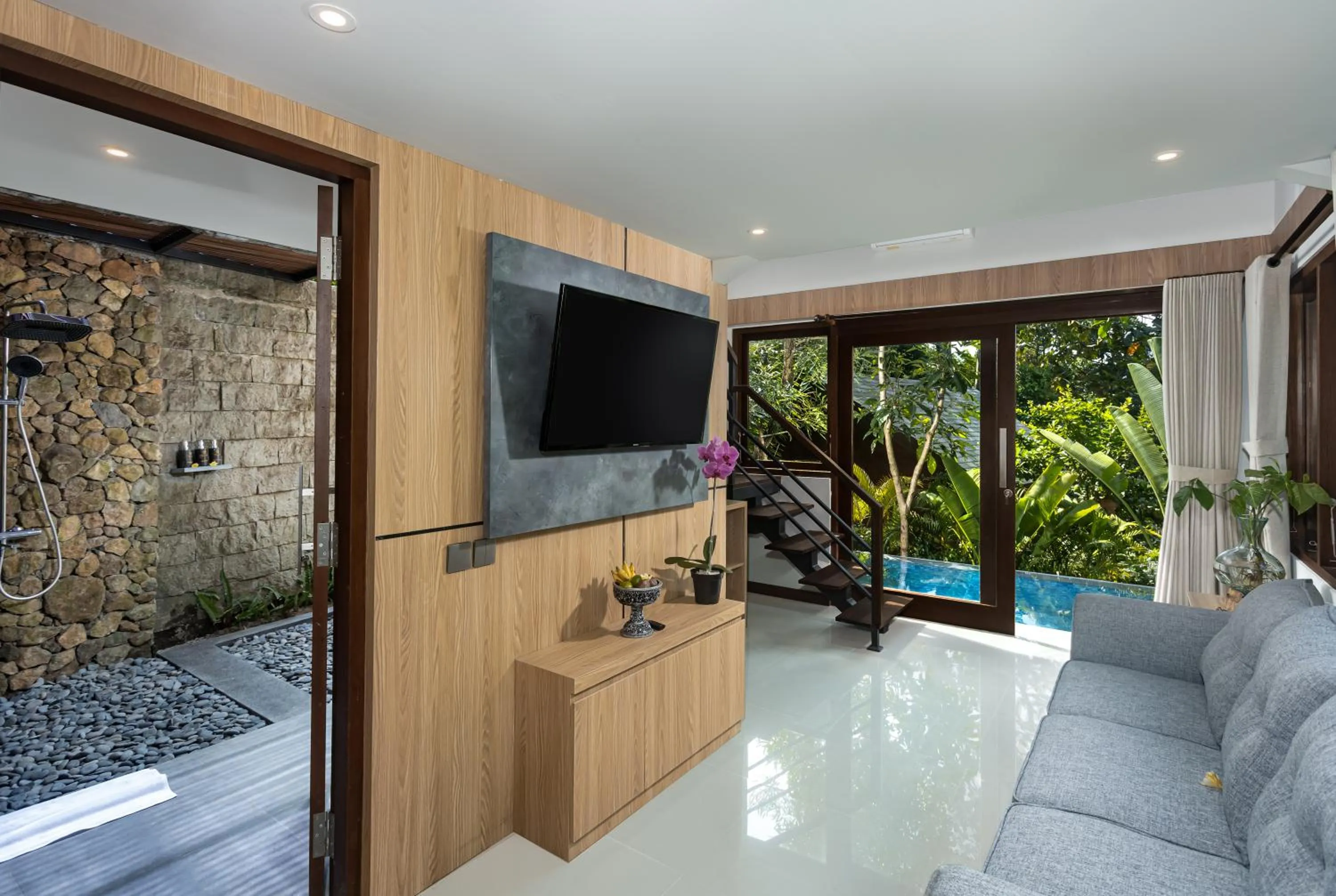 Living room in Candy Villa by GenuineHost