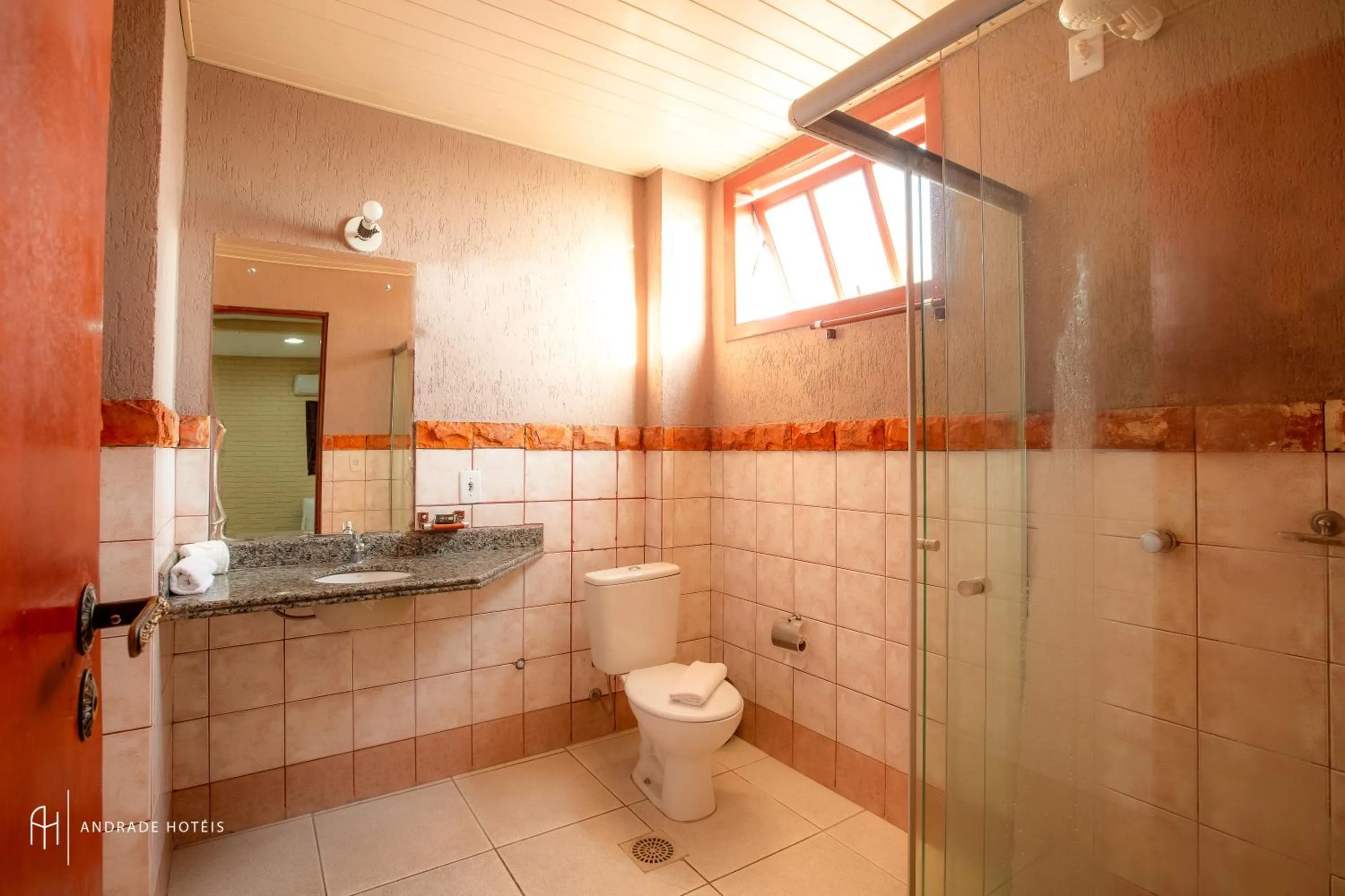 Toilet in Rede Andrade Goiania Centro