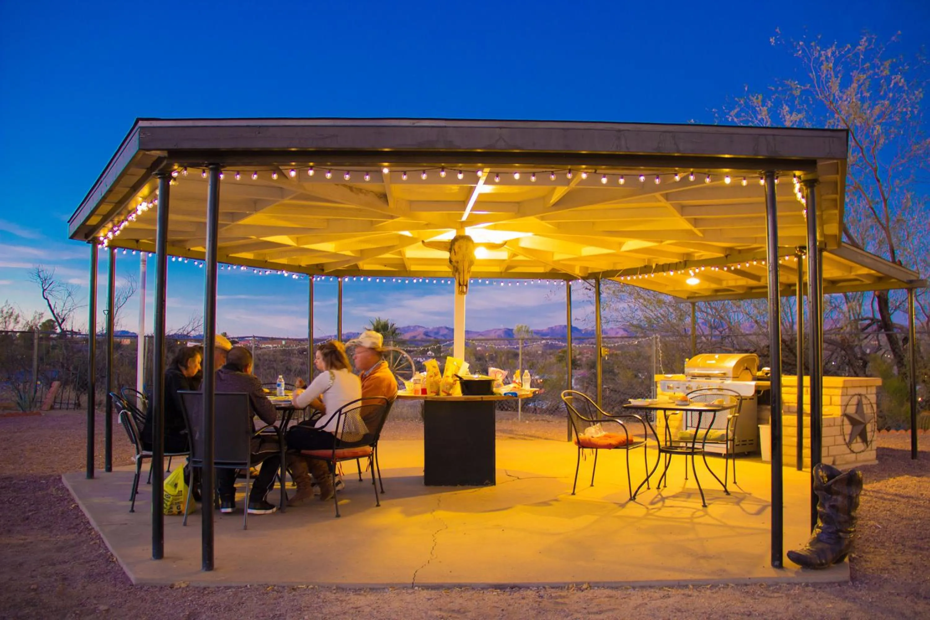 Patio in Stagecoach Suites