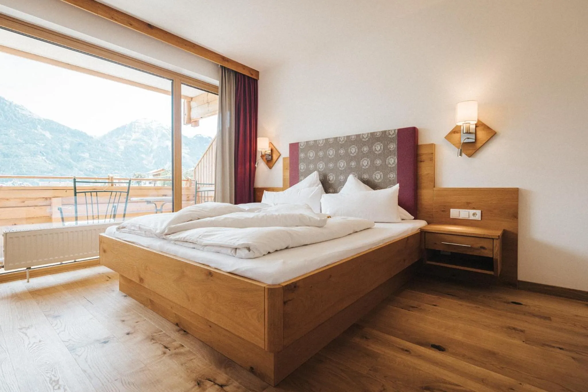 Bed in Hotel Silberfux