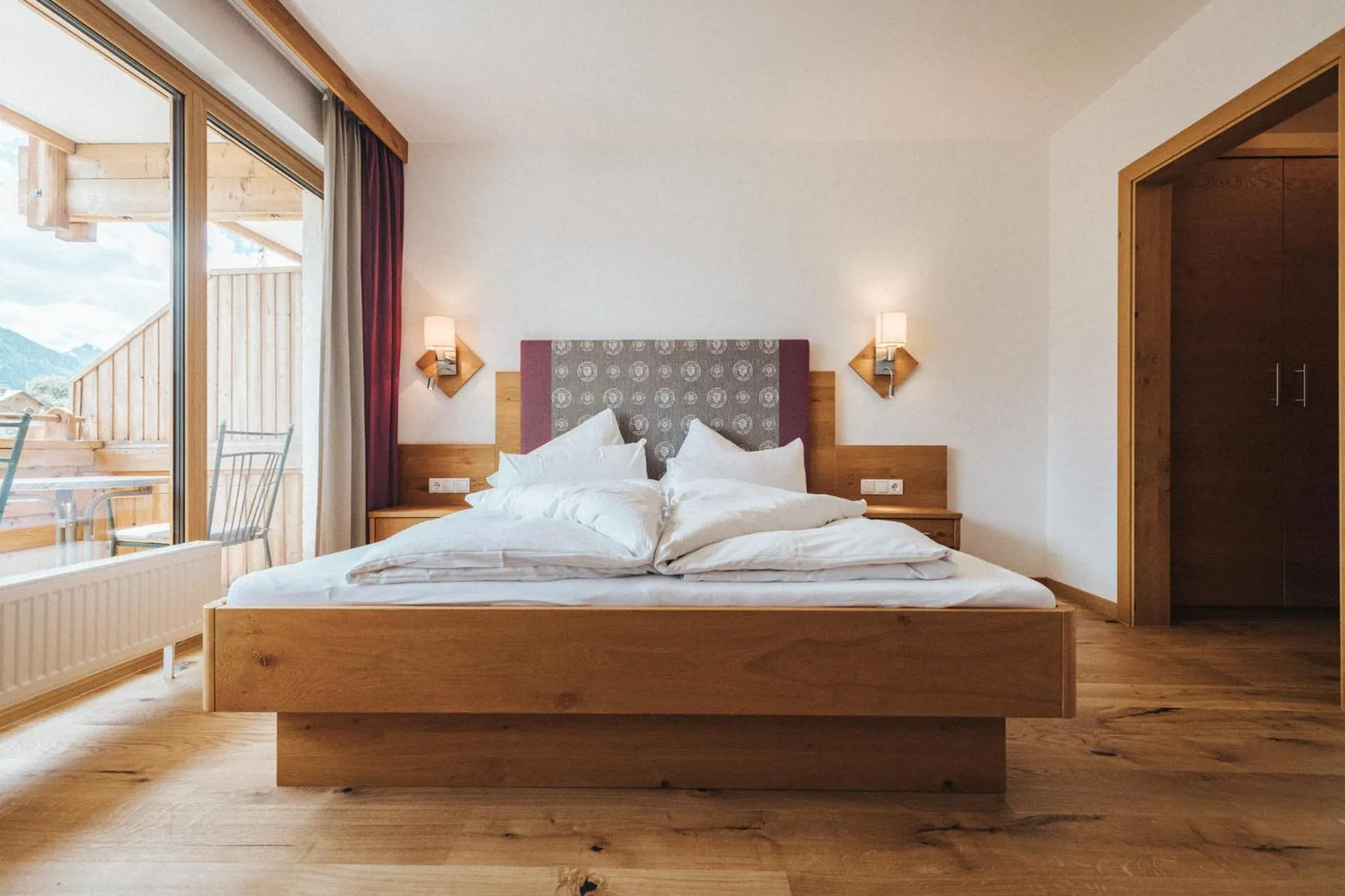 Bed in Hotel Silberfux