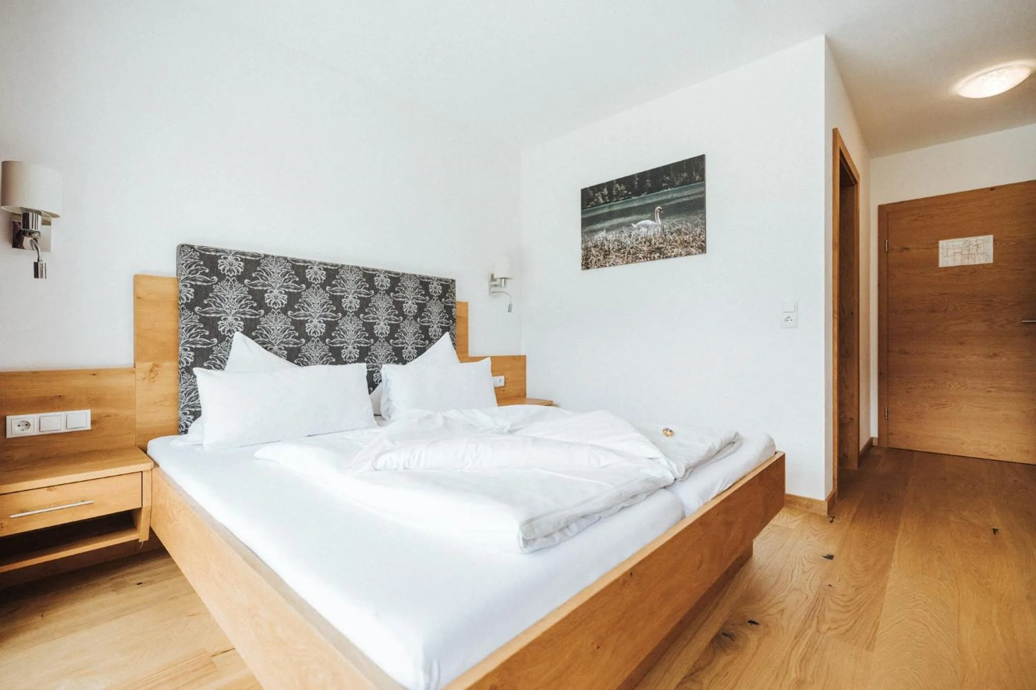 Bed in Hotel Silberfux