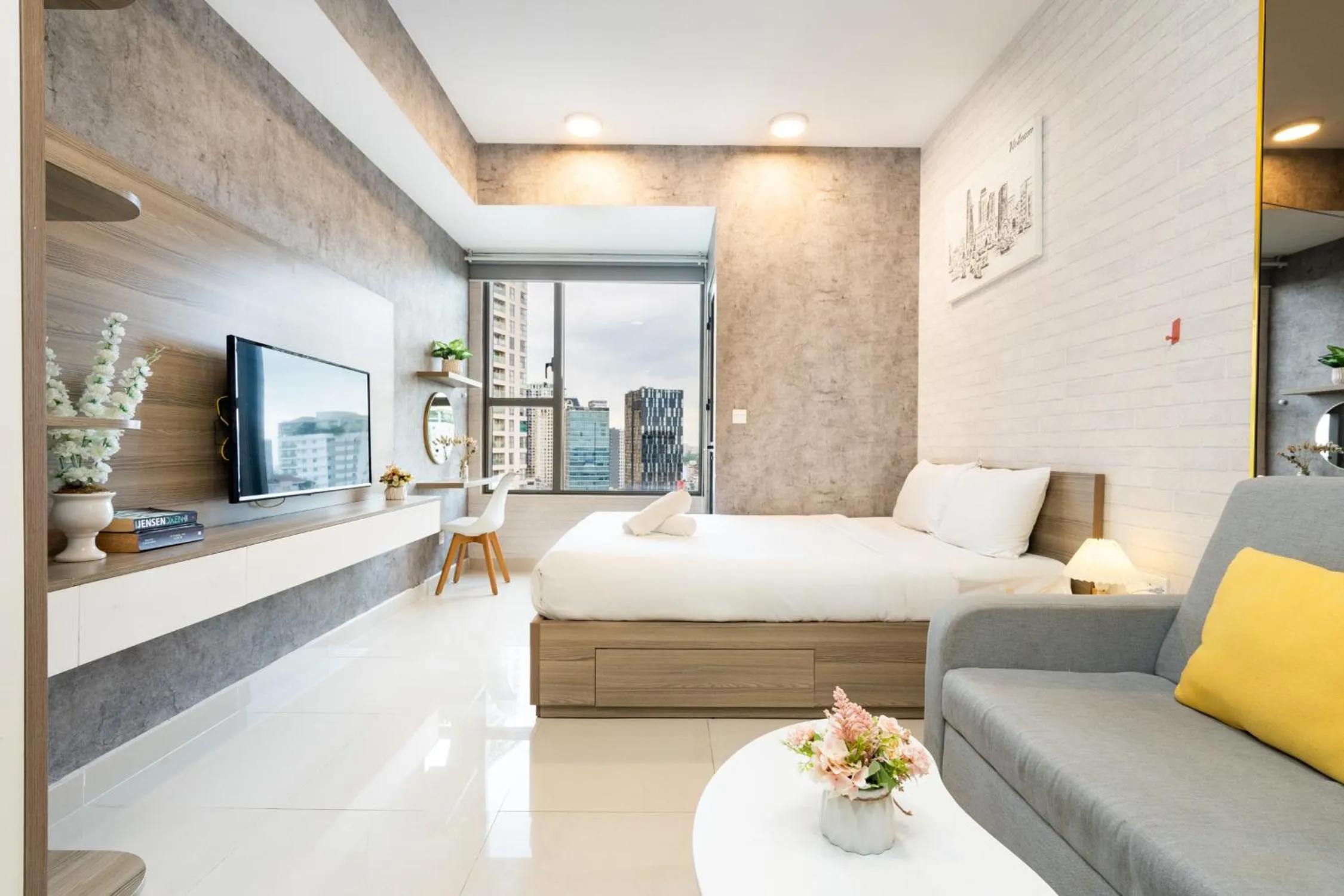 Bed in TeeUp Home - Infinity Pool Signature