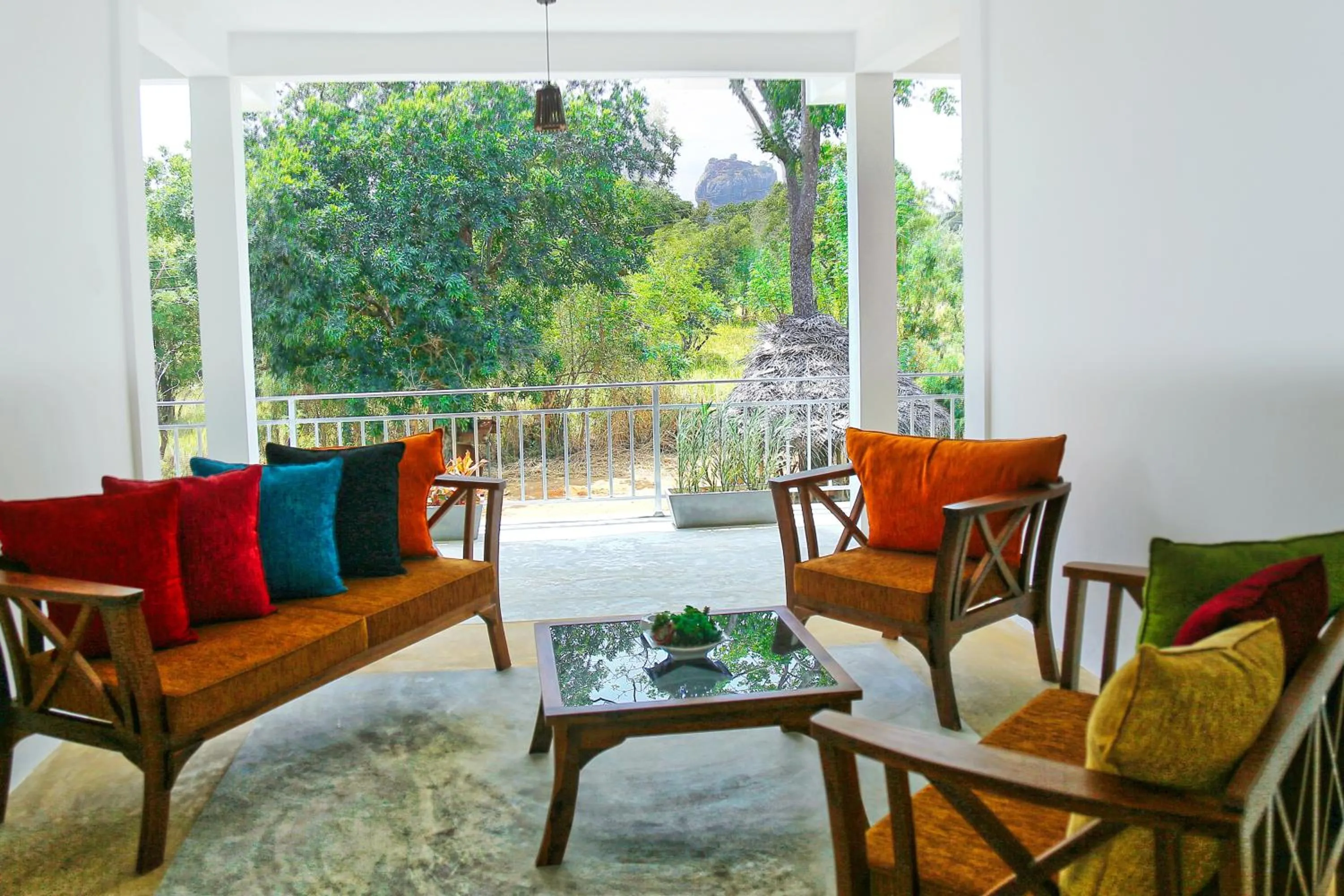 Communal lounge/ TV room in Sigiriya Rock Hide